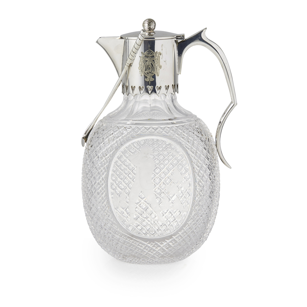 Golfing interest- A Victorian plated claret jug