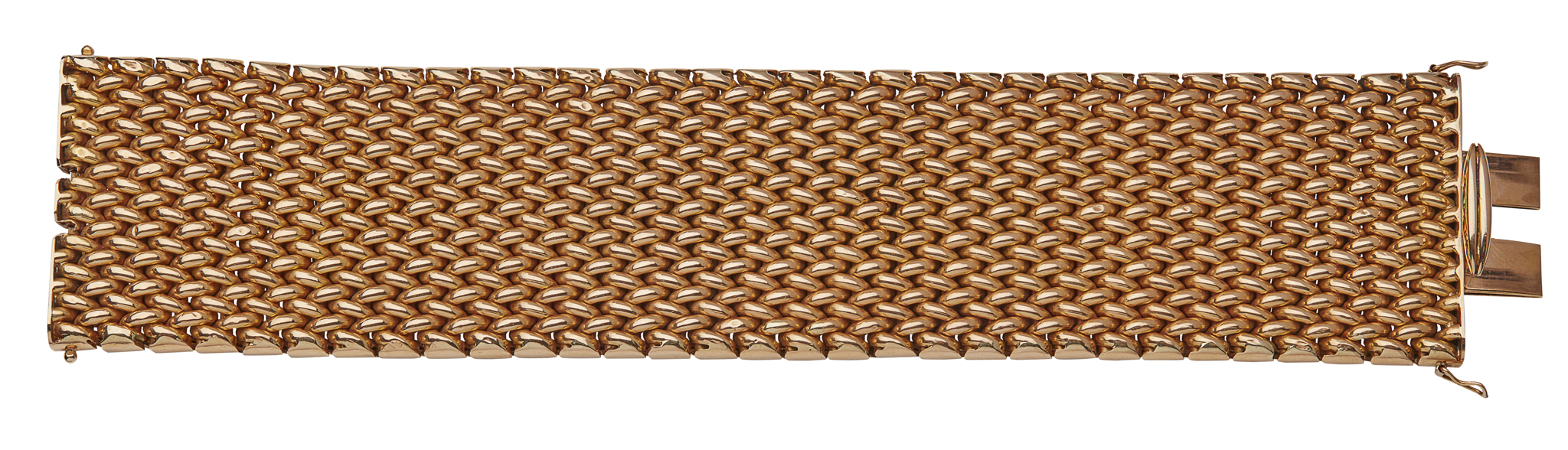 A 1940s woven link bracelet