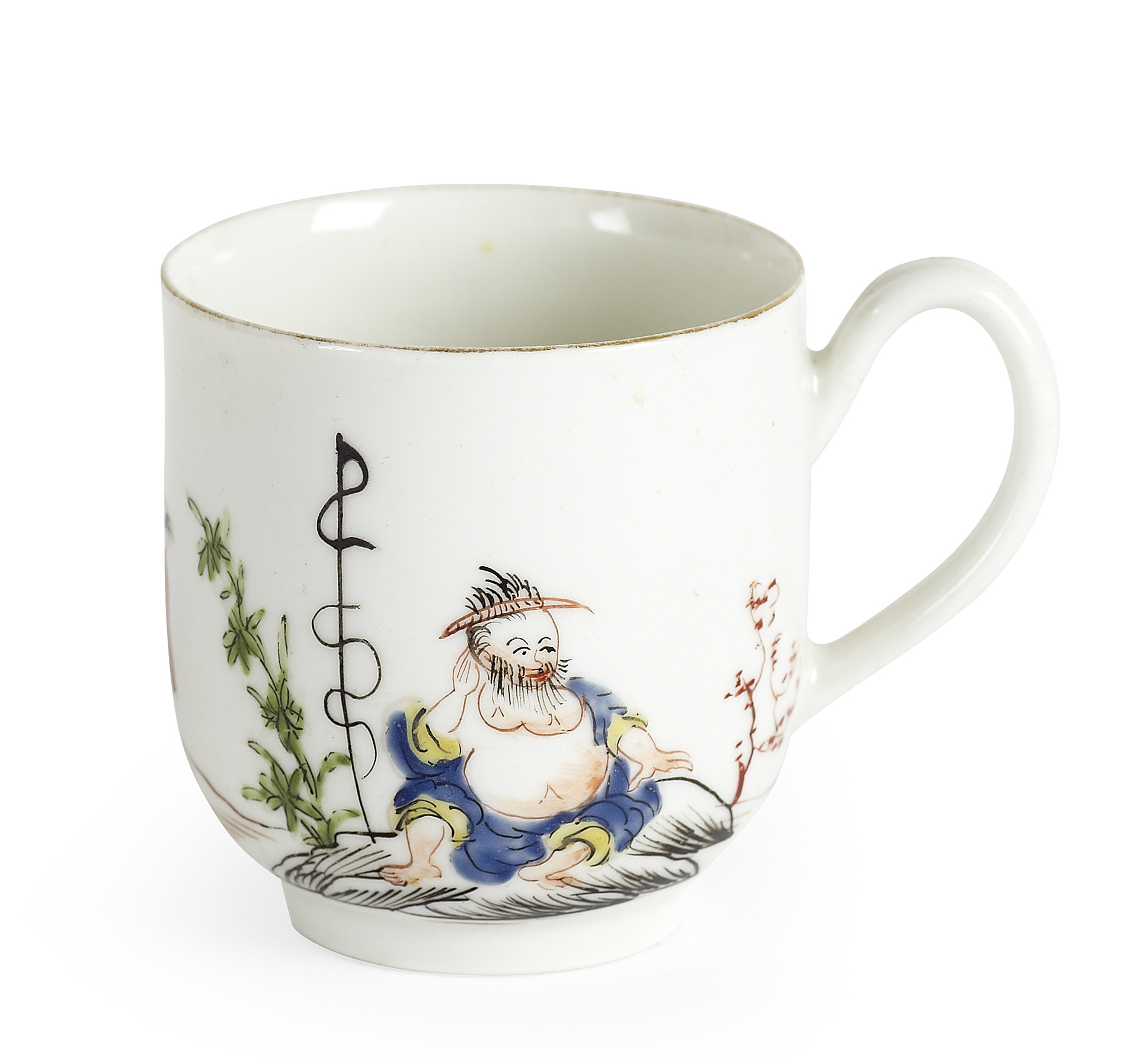 WORCESTER FIRST PERIOD 'JAPAN' PATTERN COFFEE CUP