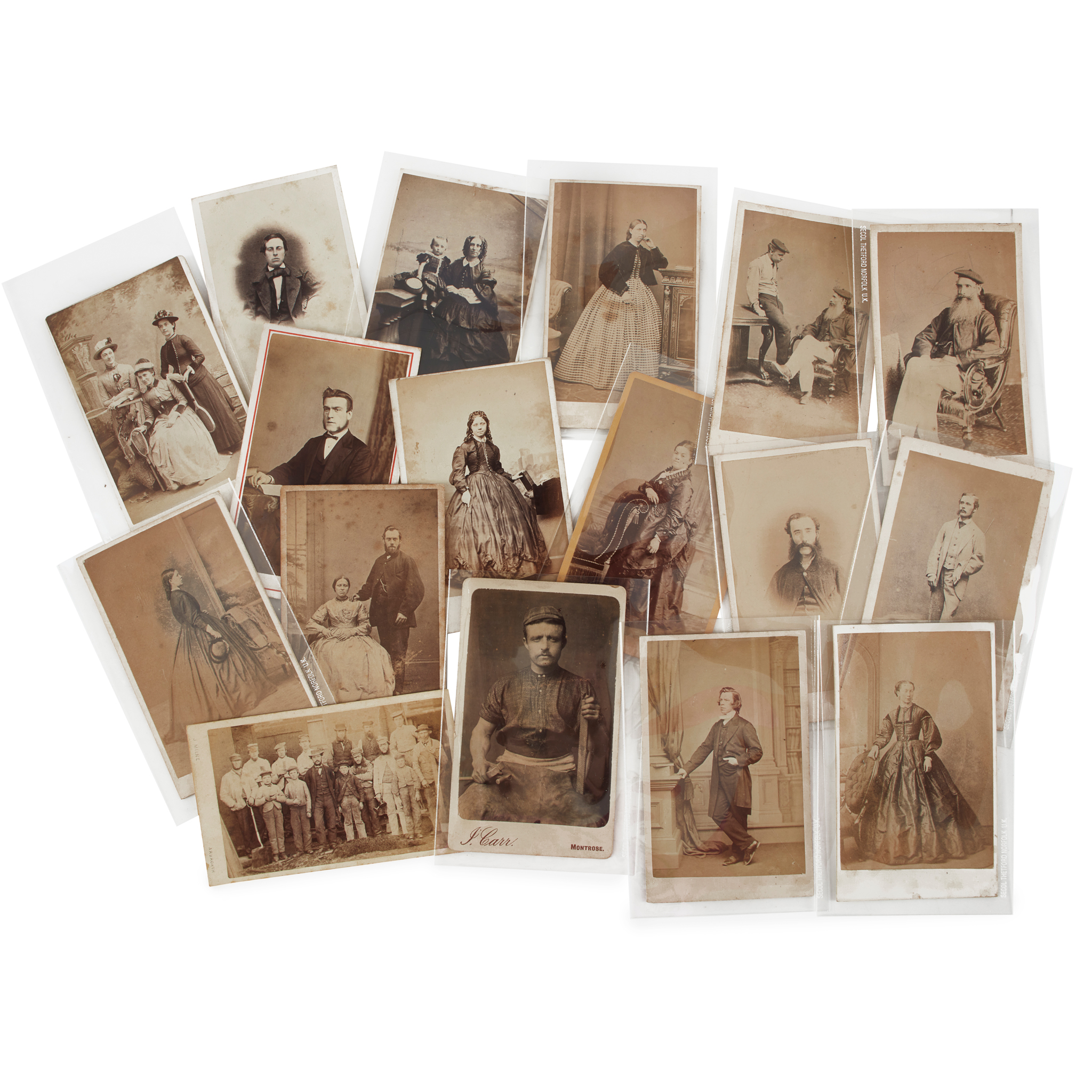 Studio portraits, Edinburgh, Glasgow, Aberdeen and other subjects