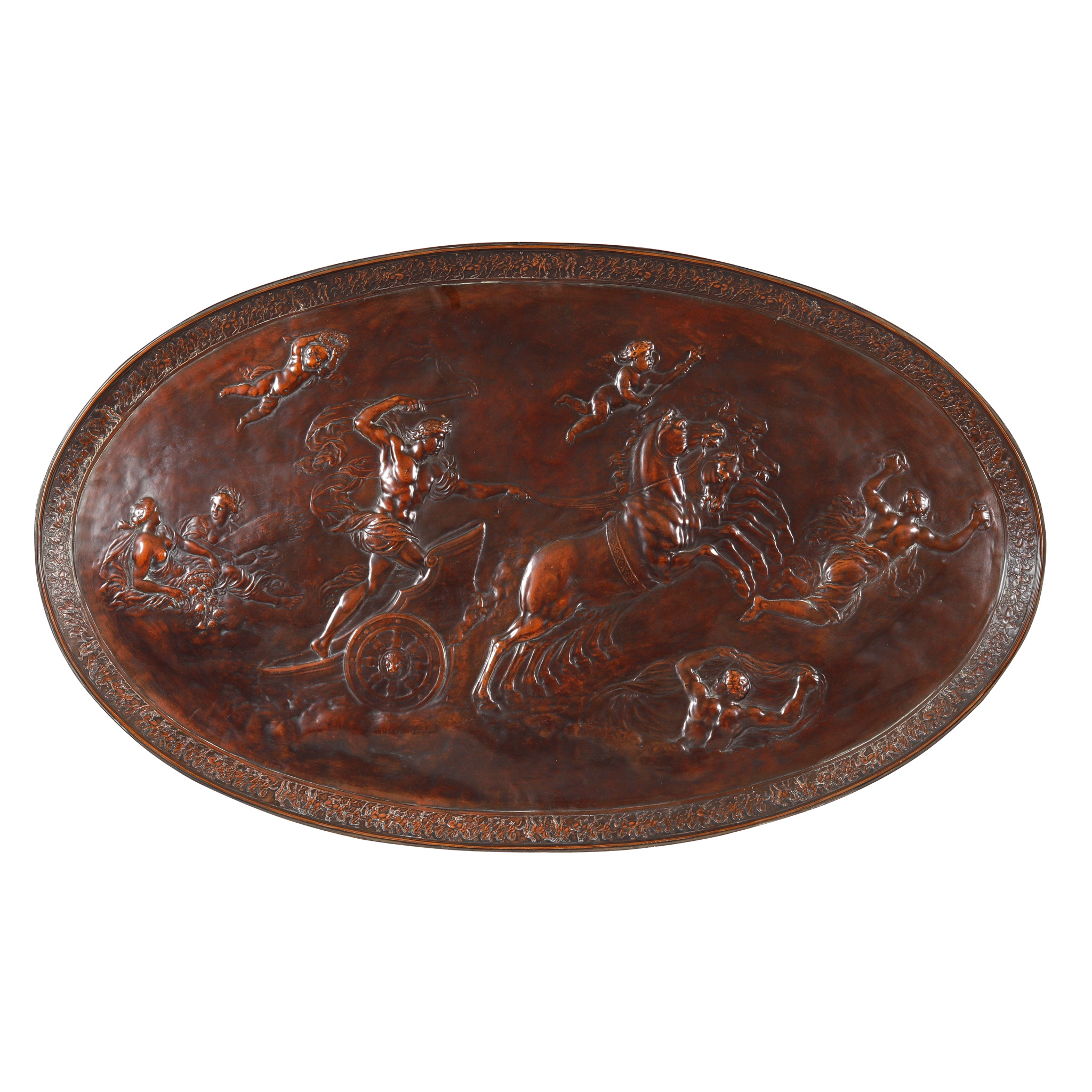 LARGE REPOUSSE COPPER PANEL, BY ELKINGTON & CO.