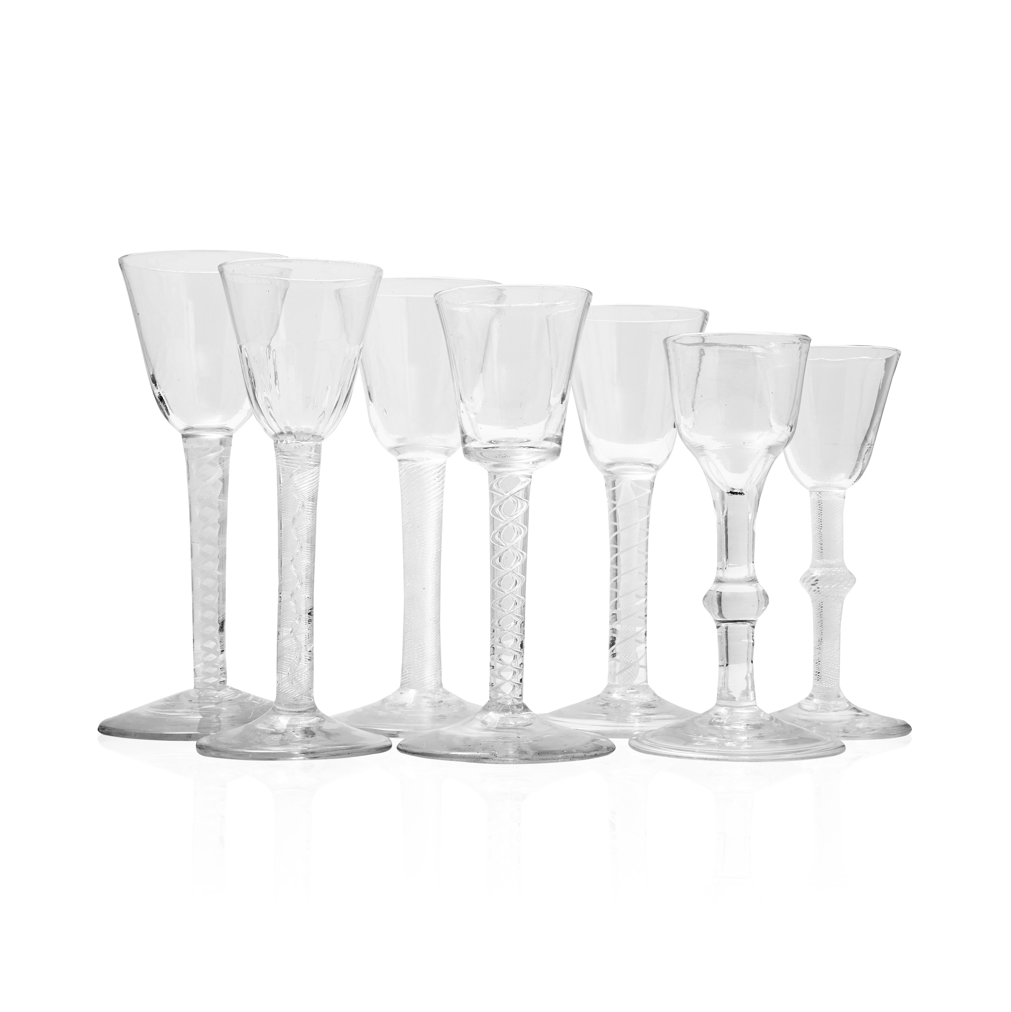 COLLECTION OF EARLY WINE GLASSES