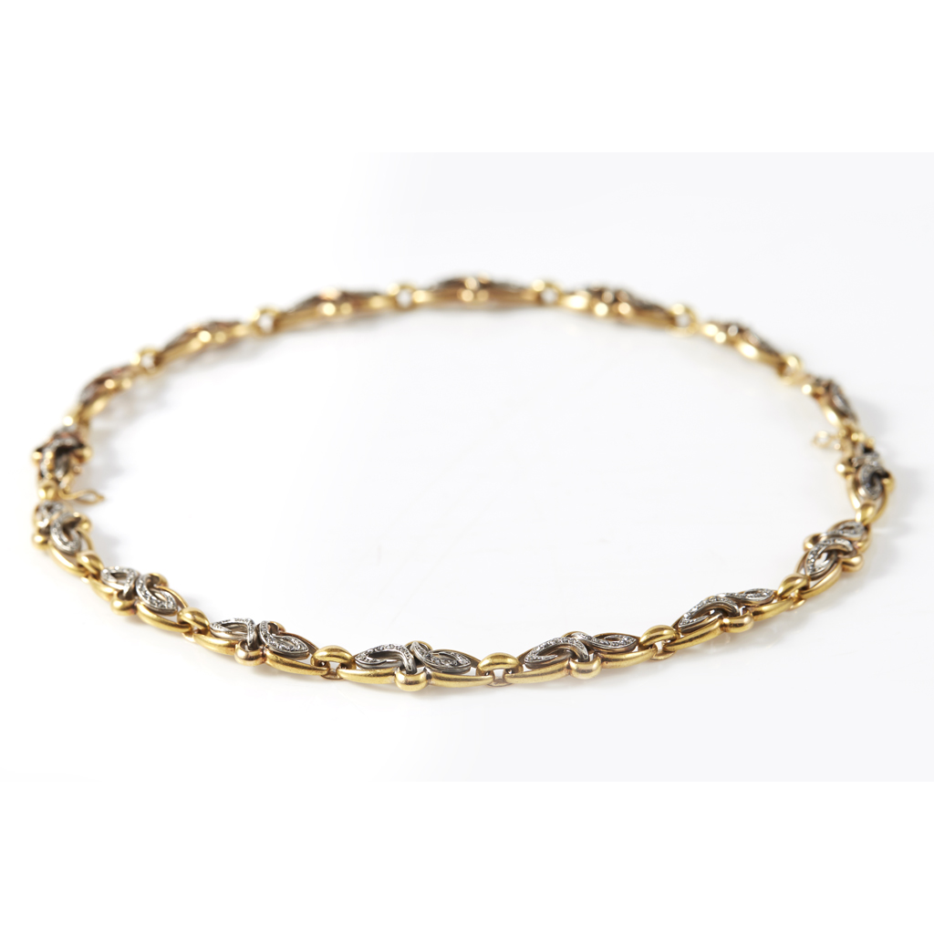 A pair of diamond set bracelets