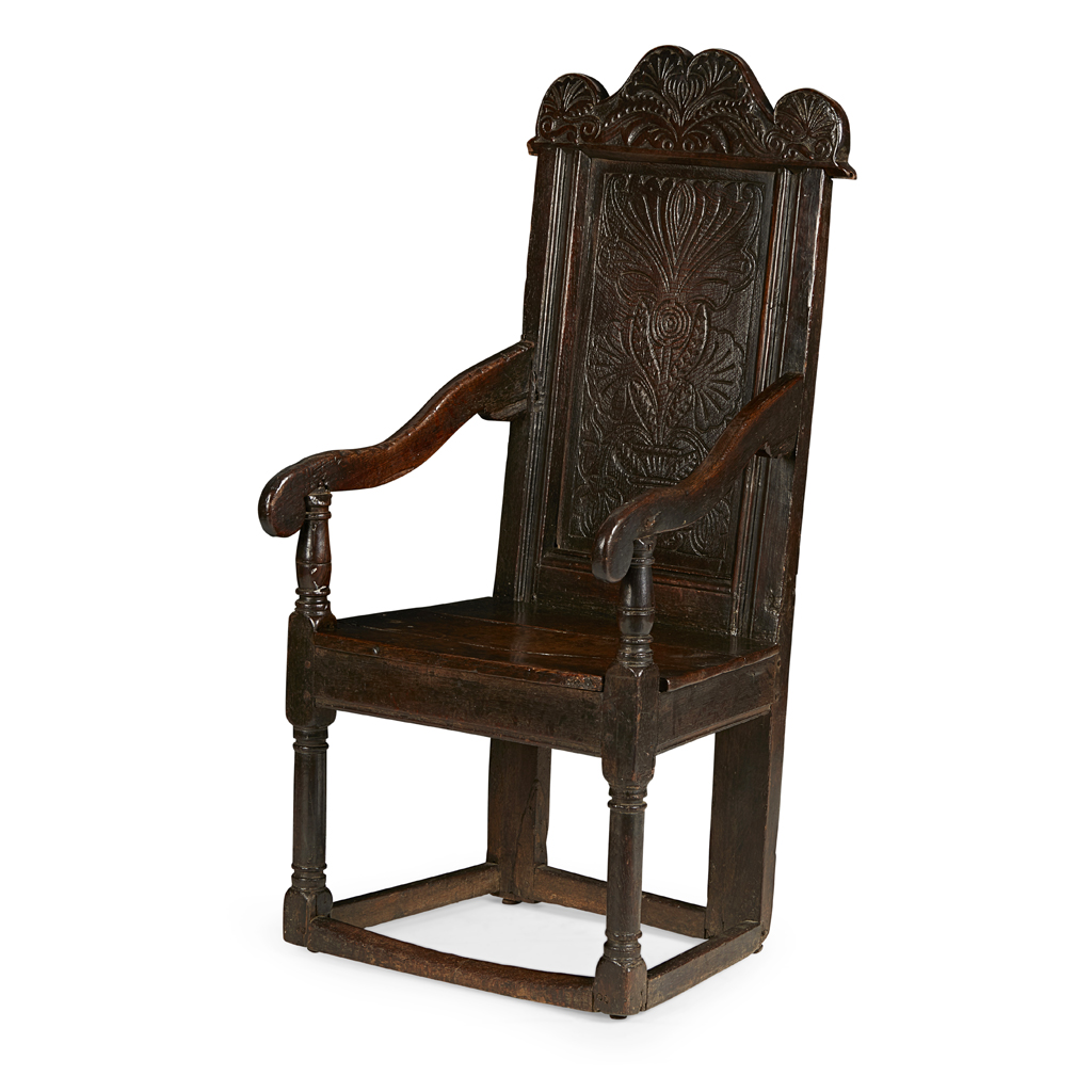 OAK WAINSCOT ARMCHAIR