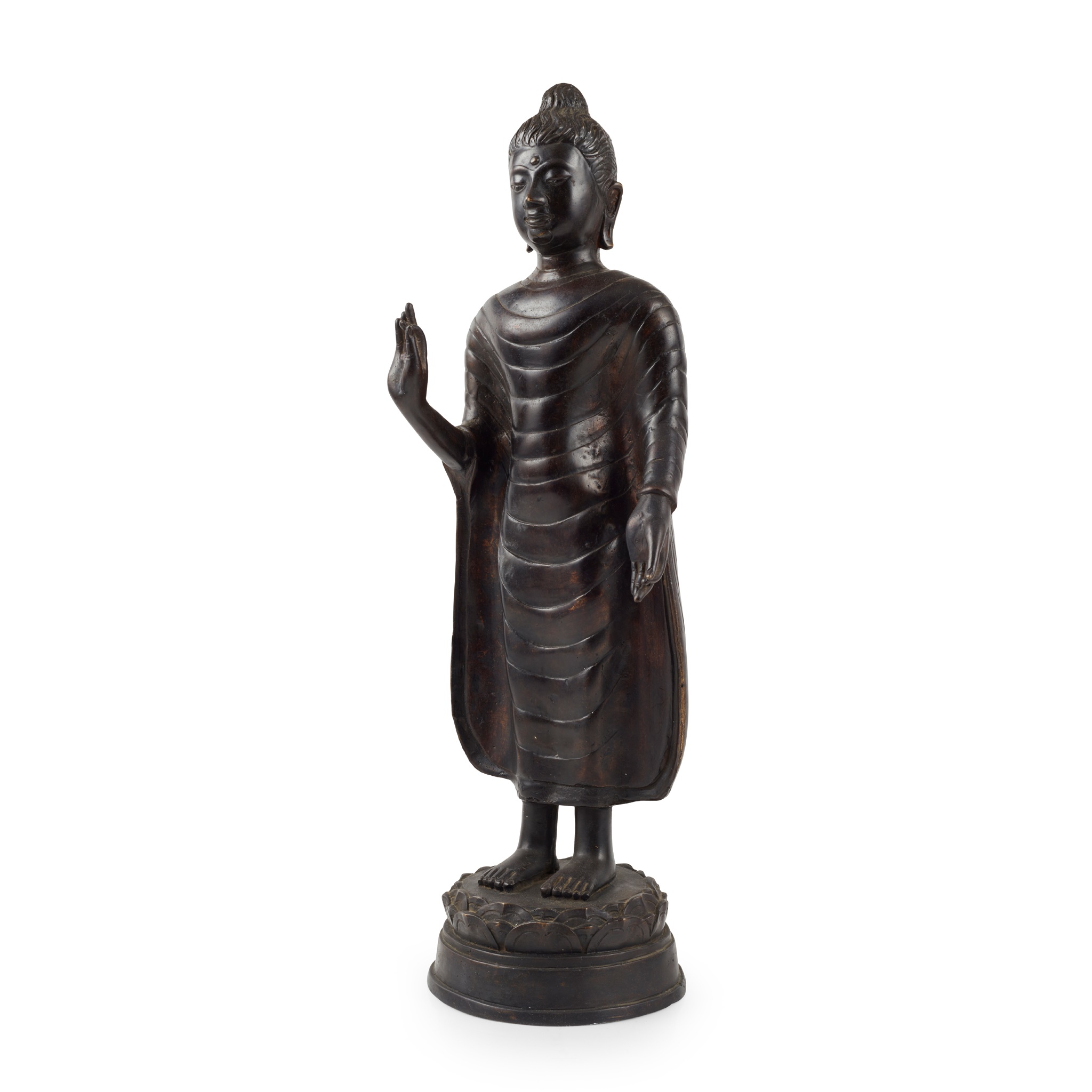 BRONZE FIGURE OF SHAKYAMUNI