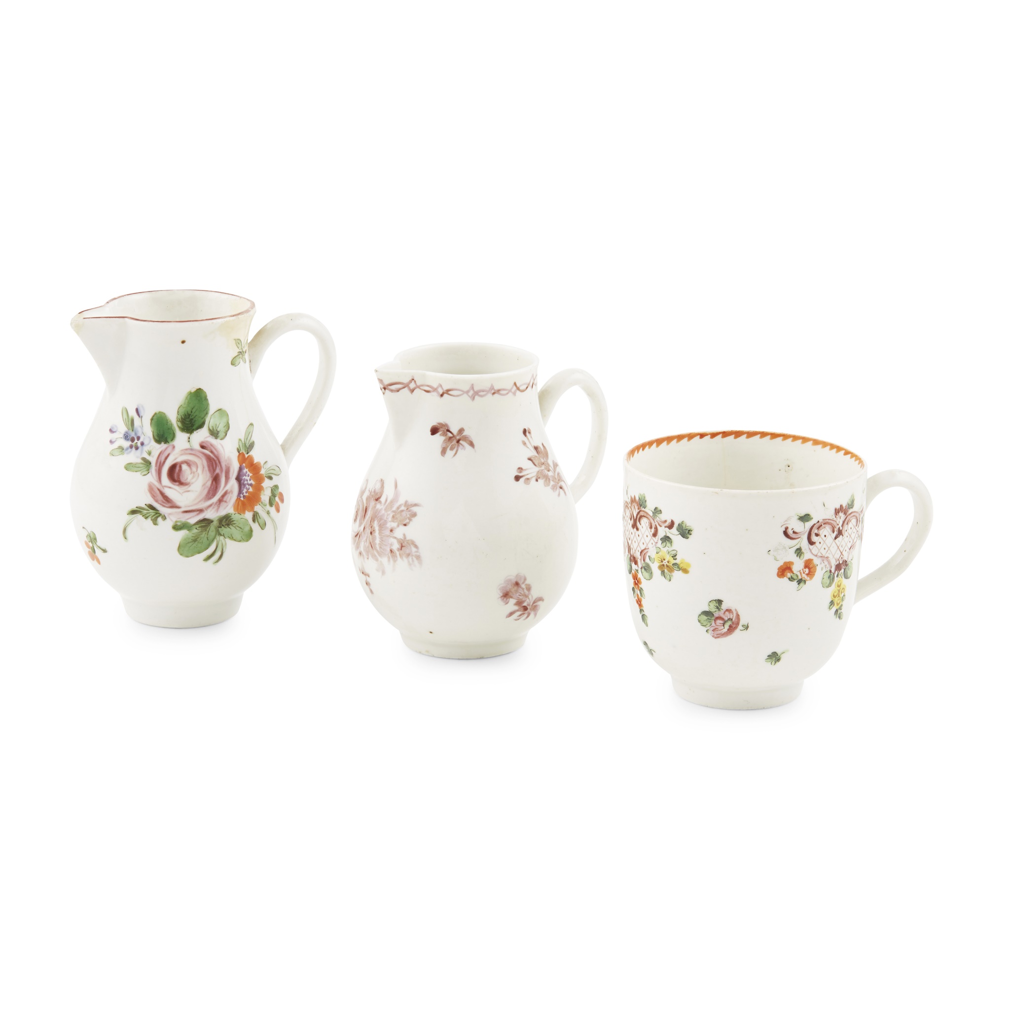 THREE BRISTOL AND PLYMOUTH PORCELAIN WARES