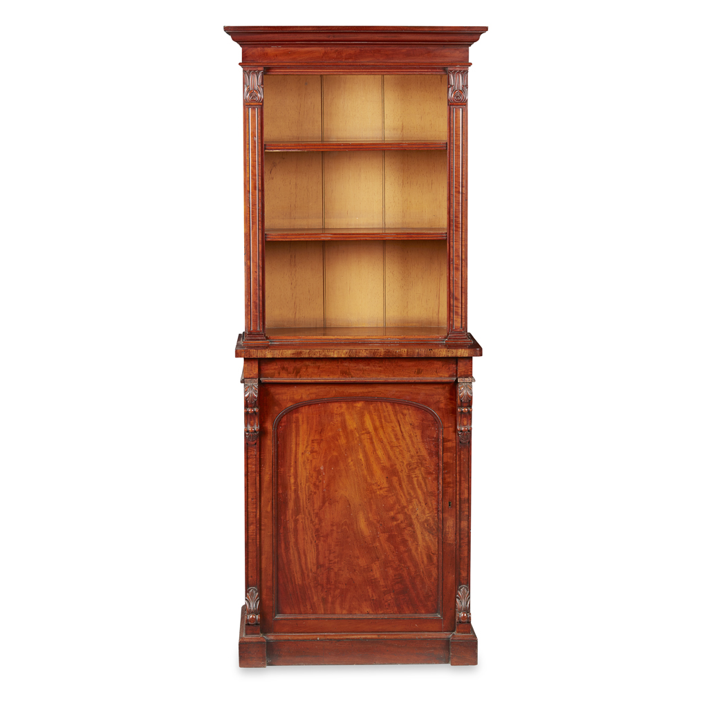GEORGE IV MAHOGANY BOOKCASE CABINET