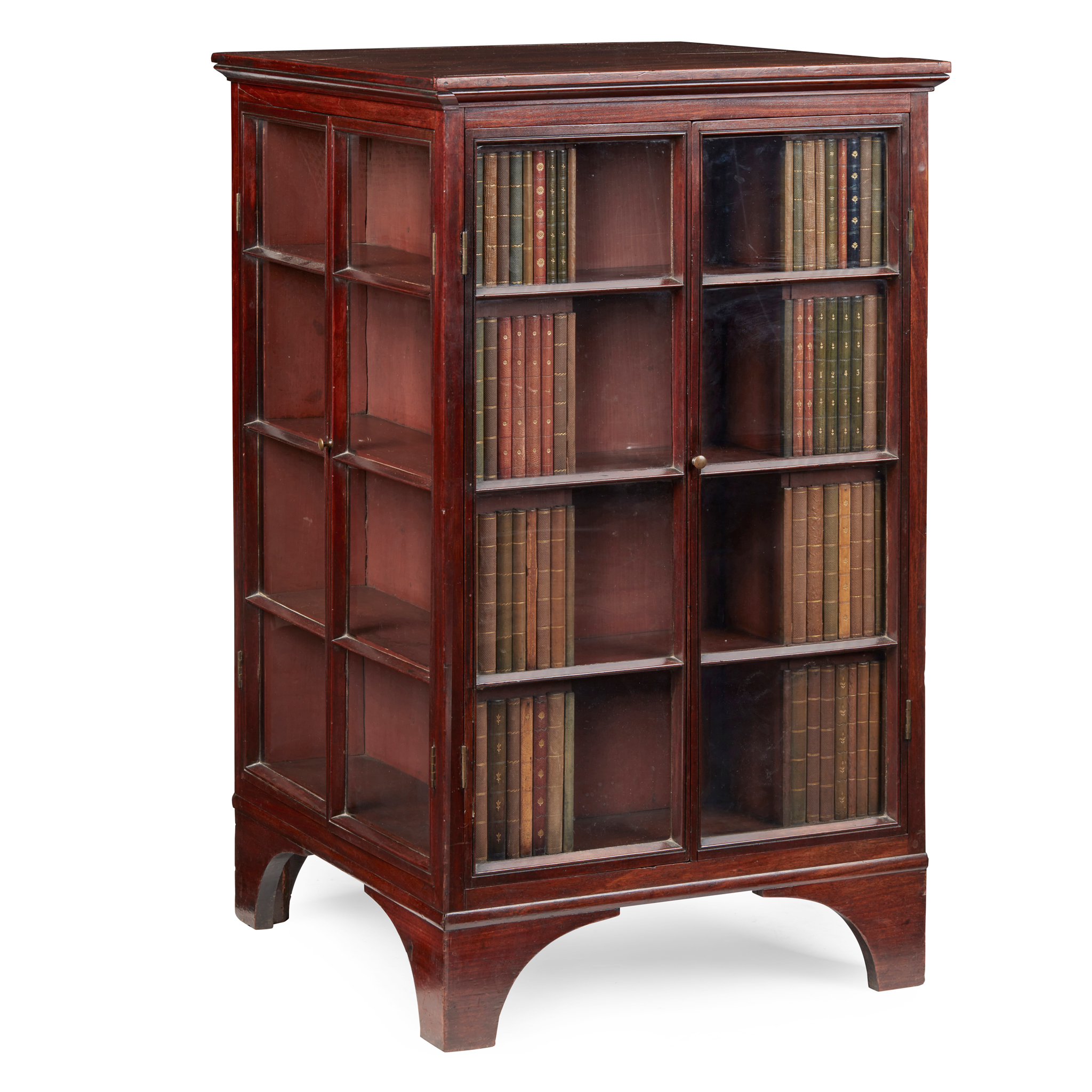 GEORGE III MAHOGANY FREESTANDING COLLECTOR'S CABINET