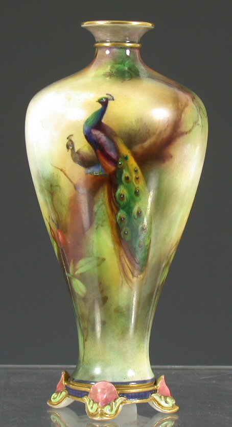 A Royal Worcester Hadley Ware vase,