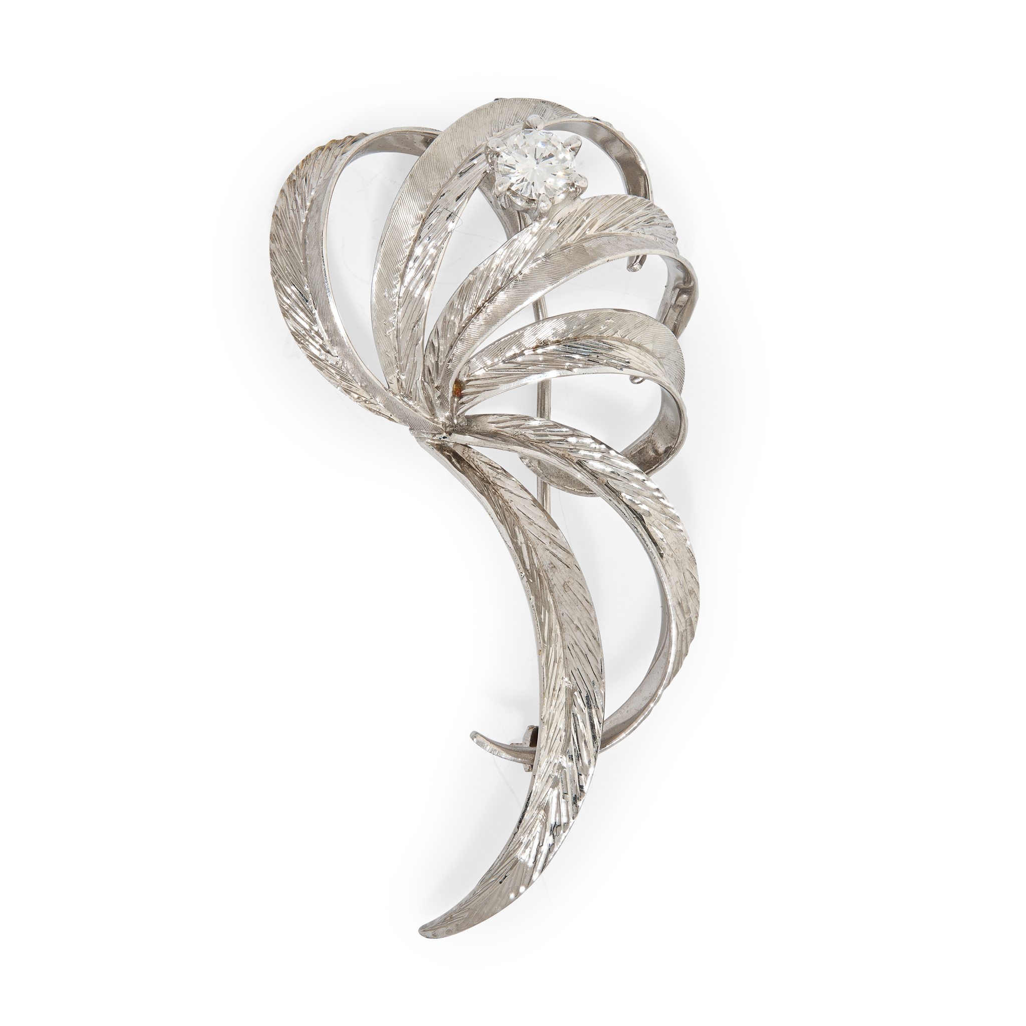 A diamond spray brooch