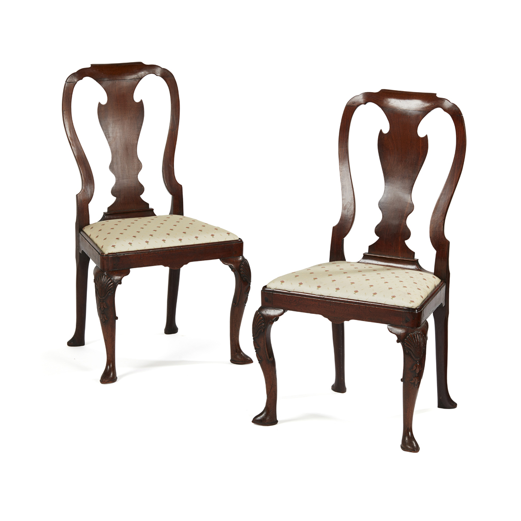 PAIR OF GEORGE II MAHOGANY CHAIRS