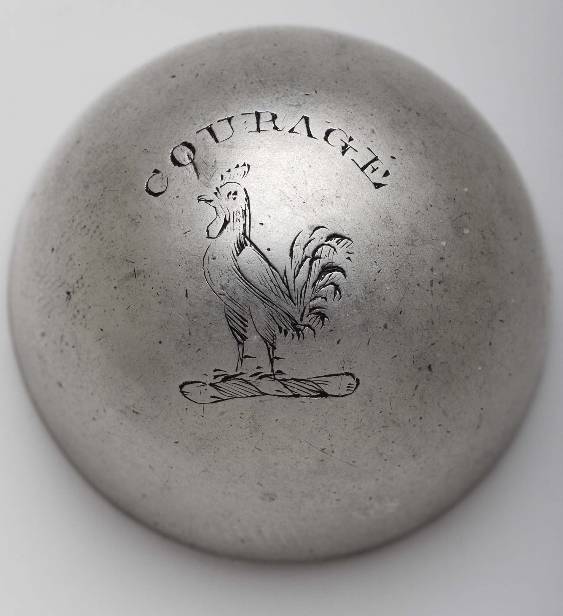 A rare George III Scottish nutmeg grater,