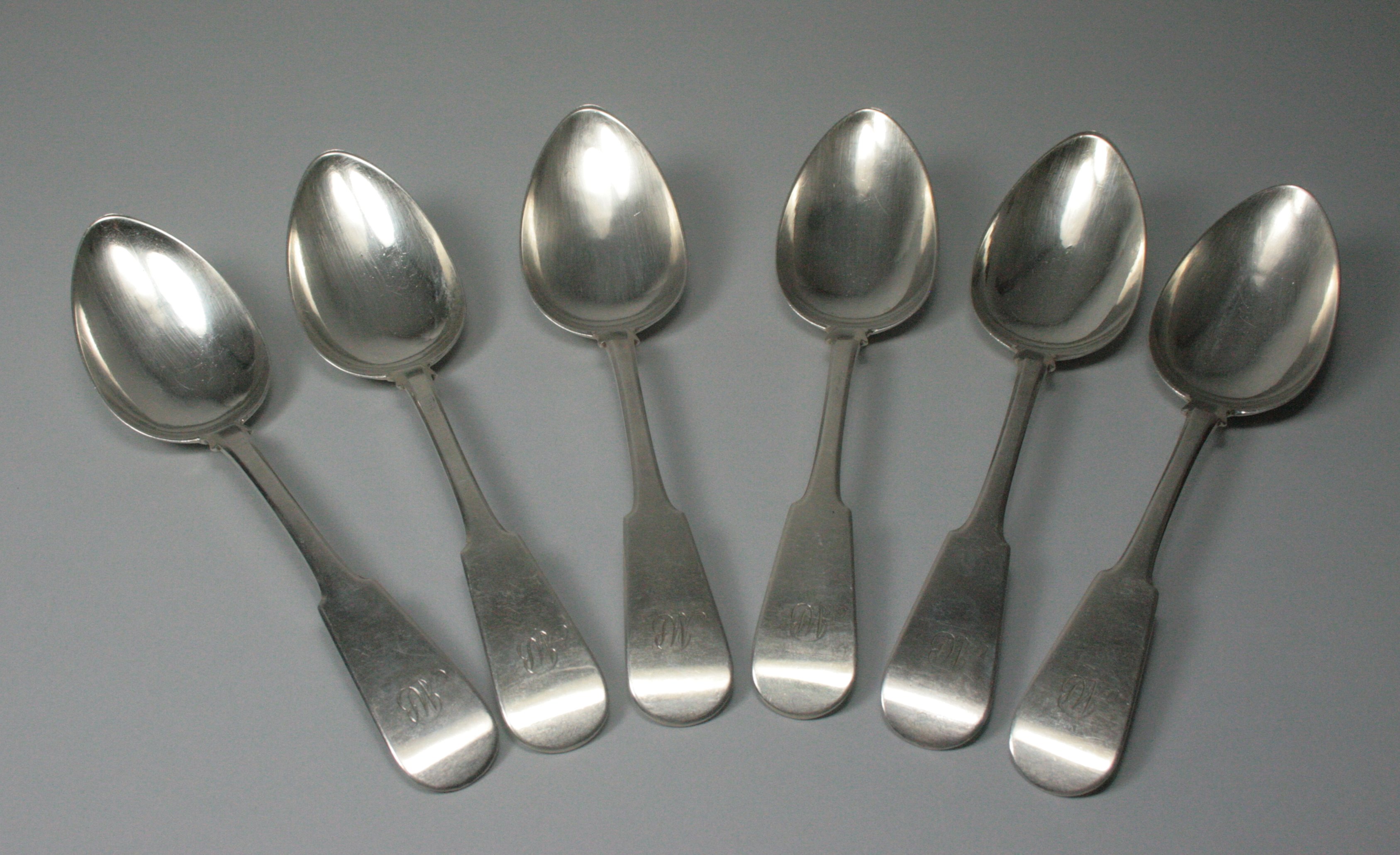 Inverness - a set of six Scottish provincial serving spoons