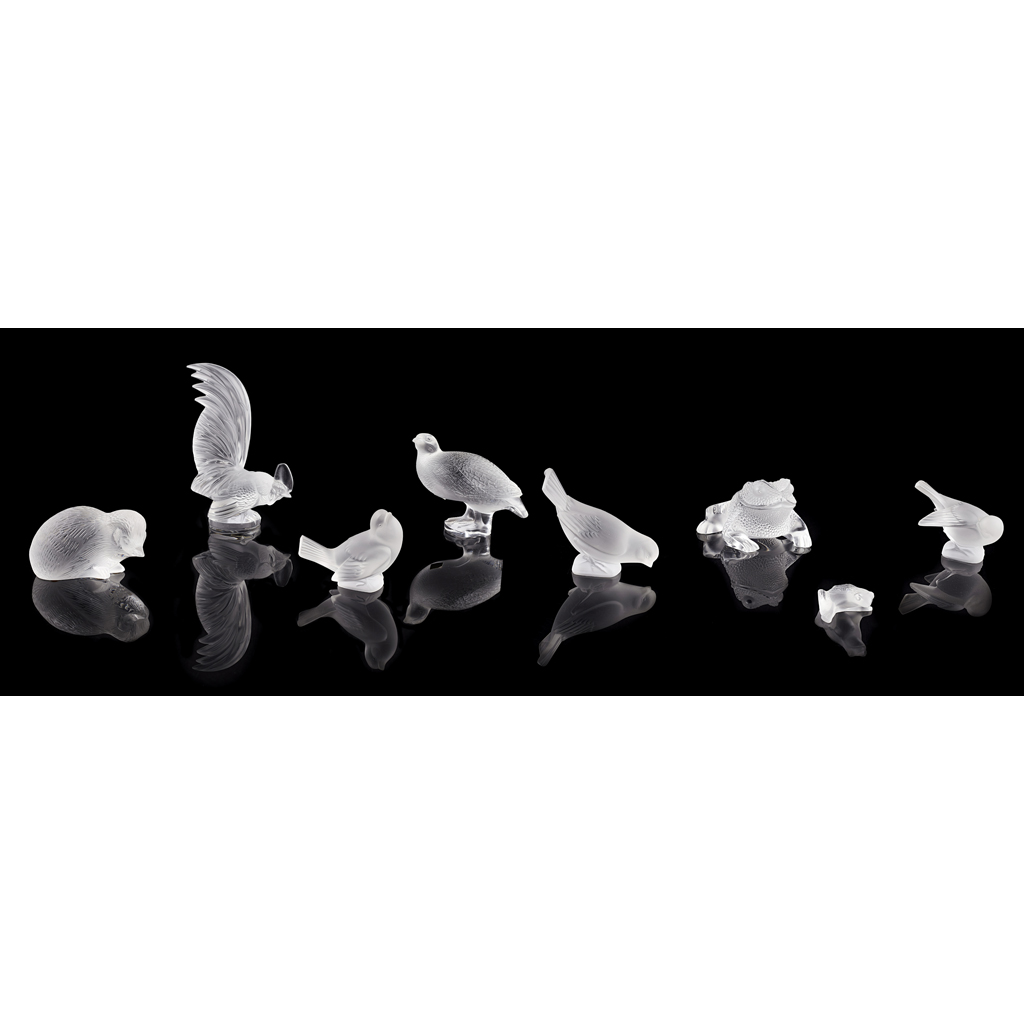 GROUP OF RENÉ LALIQUE GLASS ANIMALS