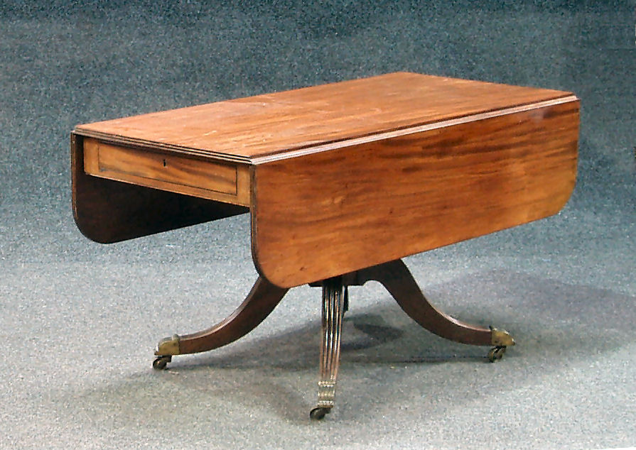 A mahogany Regency Pembroke table