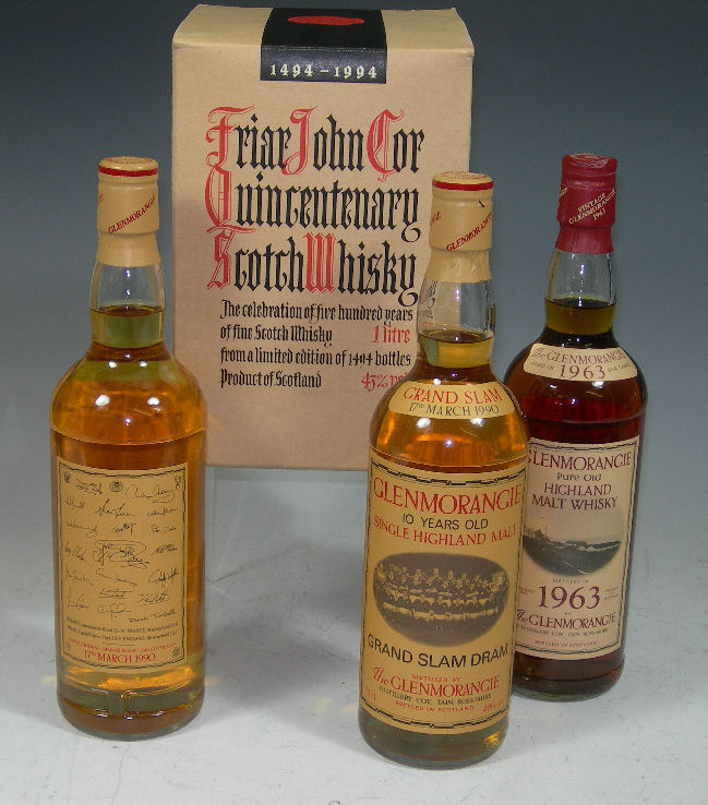 Two bottles of 1990 'Grand Slam' Glenmorangie;