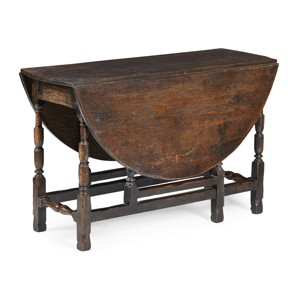 GEORGE I STYLE OAK GATE LEG TABLE