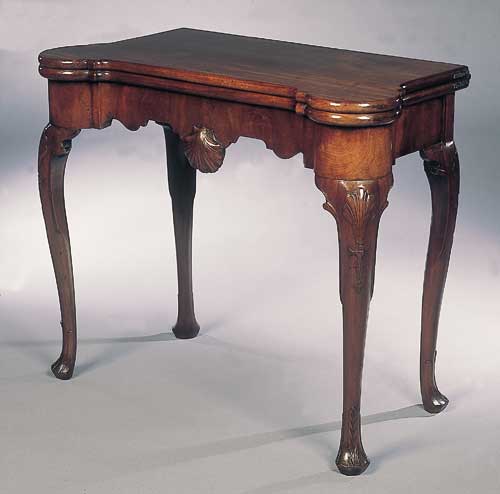 A George II mahogany card table