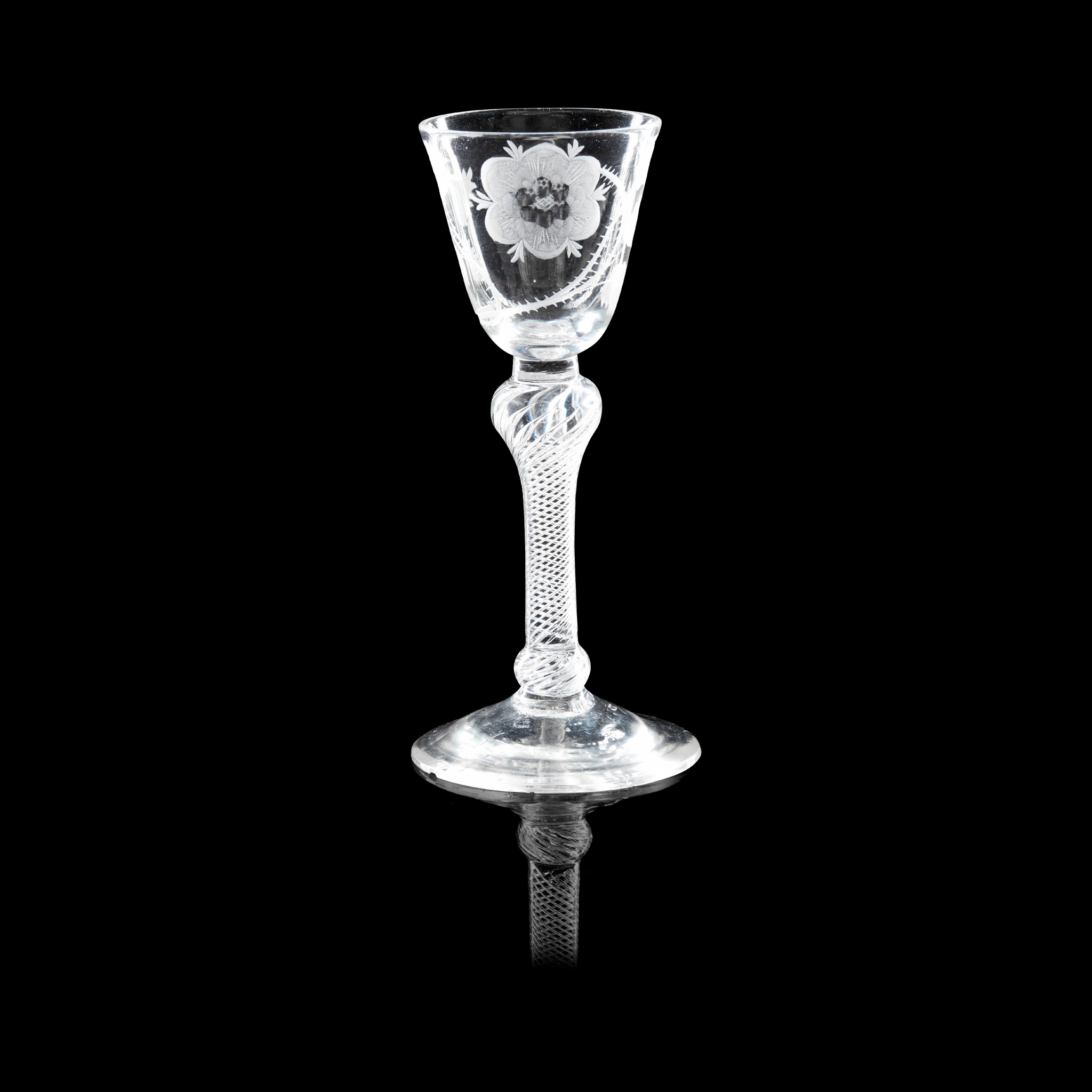 A MID 18TH CENTURY JACOBITE GLASS