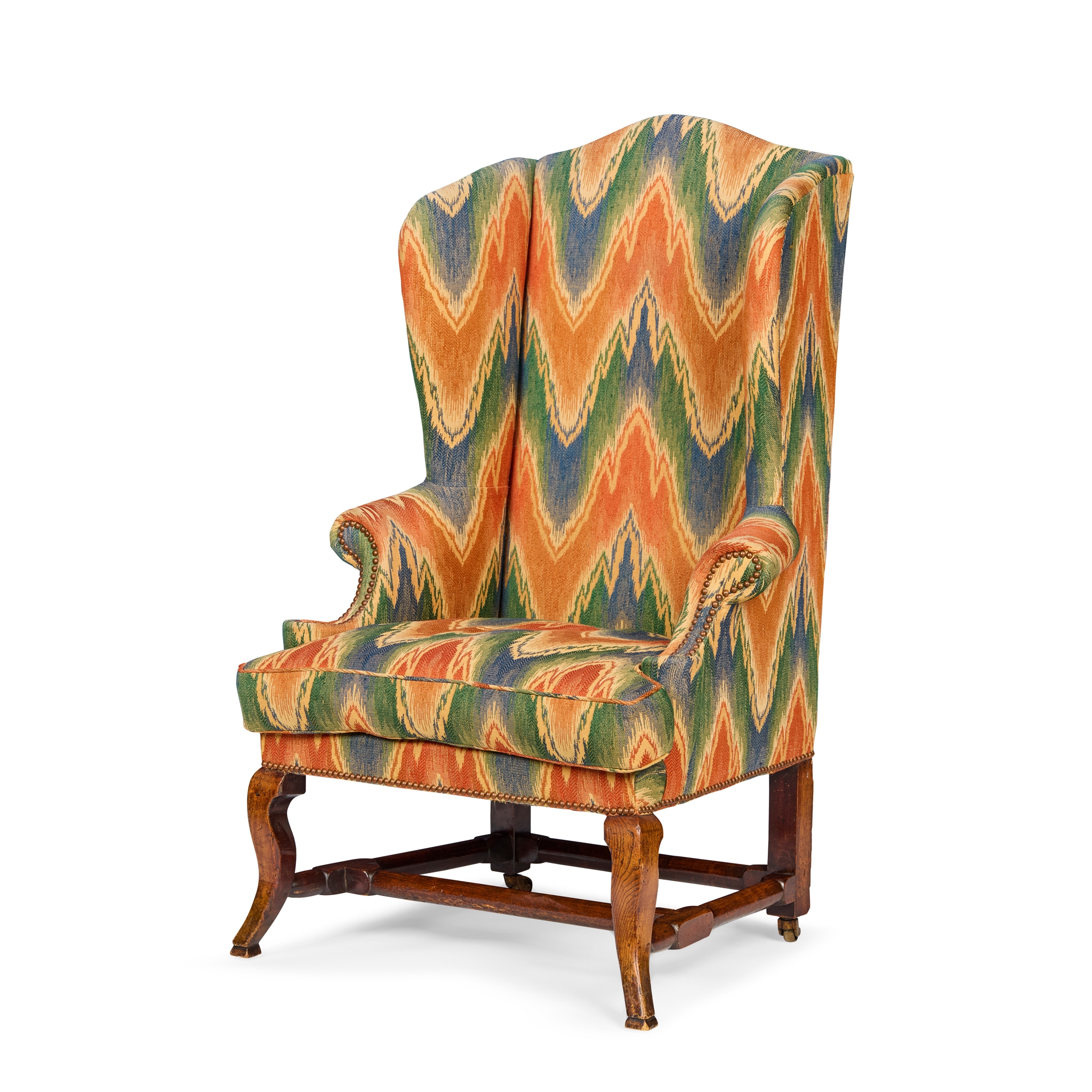 SCOTTISH GEORGE III ELM WING ARMCHAIR