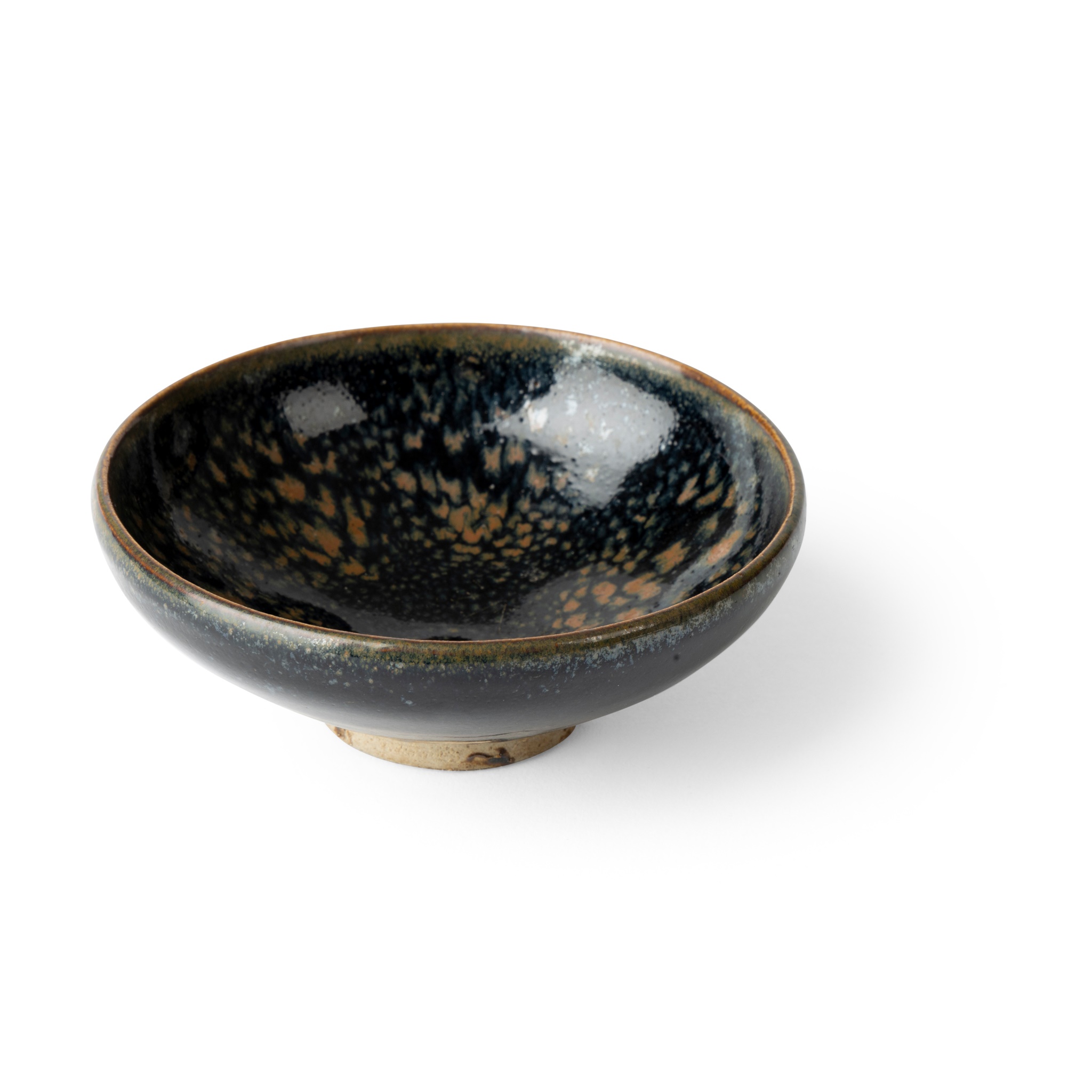 JIZHOU RUSSET-SPLASHED BLACK-GLAZED TEABOWL