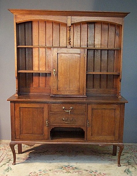 A Victorian oak dresser