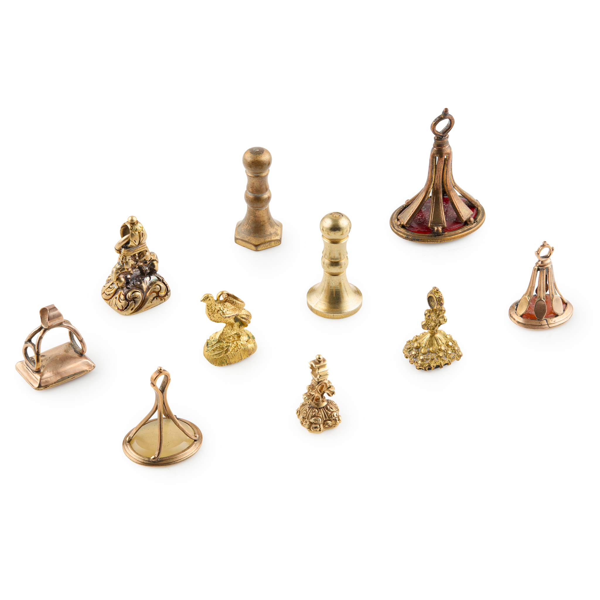 A COLLECTION OF 19TH CENTURY AND LATER FOB SEALS