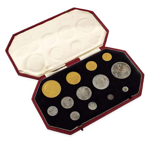 A 1902 cased matt proof set