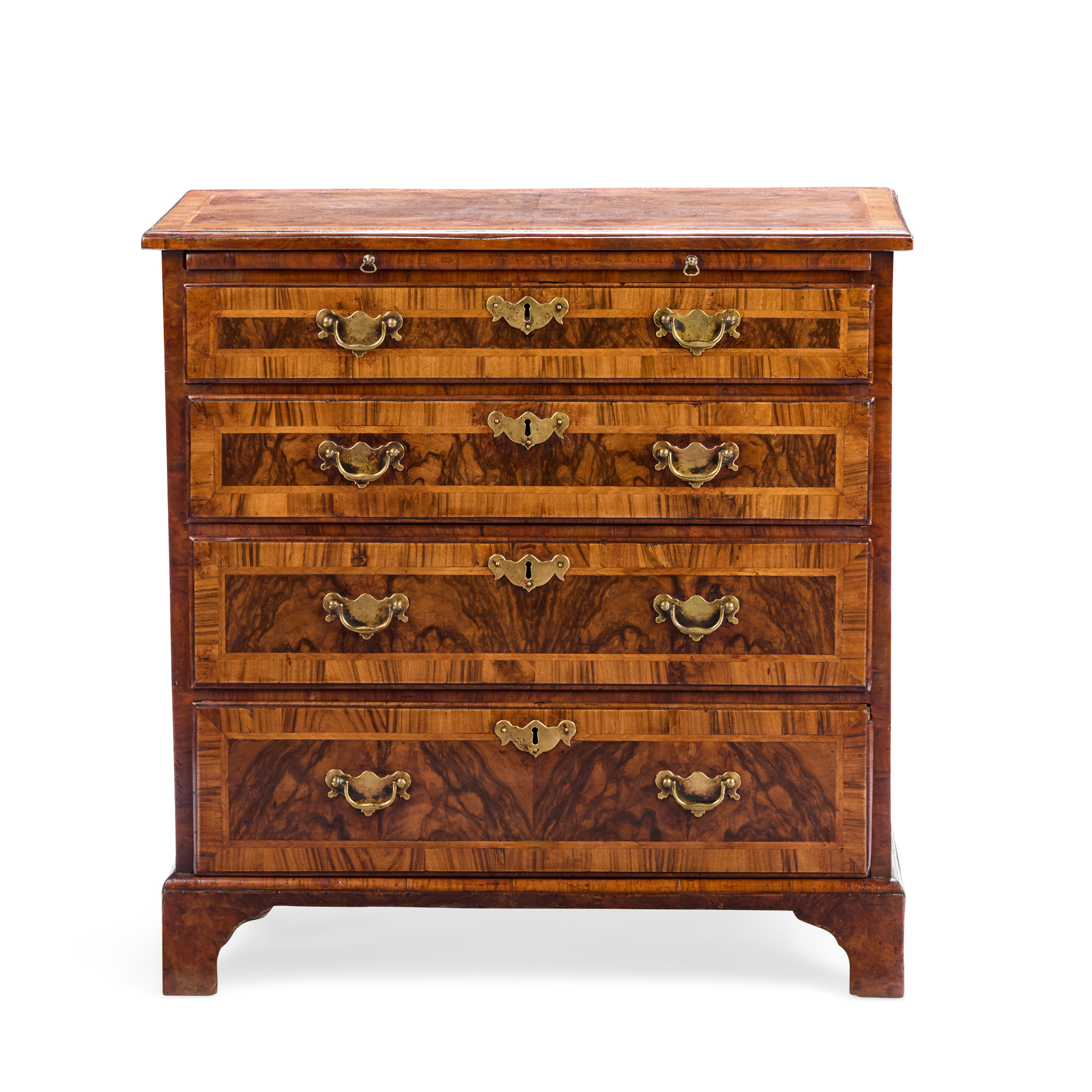GEORGE I WALNUT SMALL CHEST OF DRAWERS