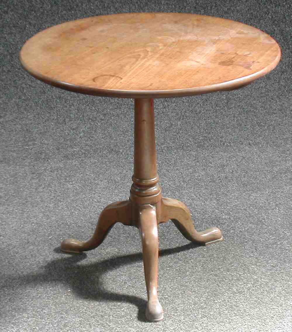A George III mahogany tripod table,