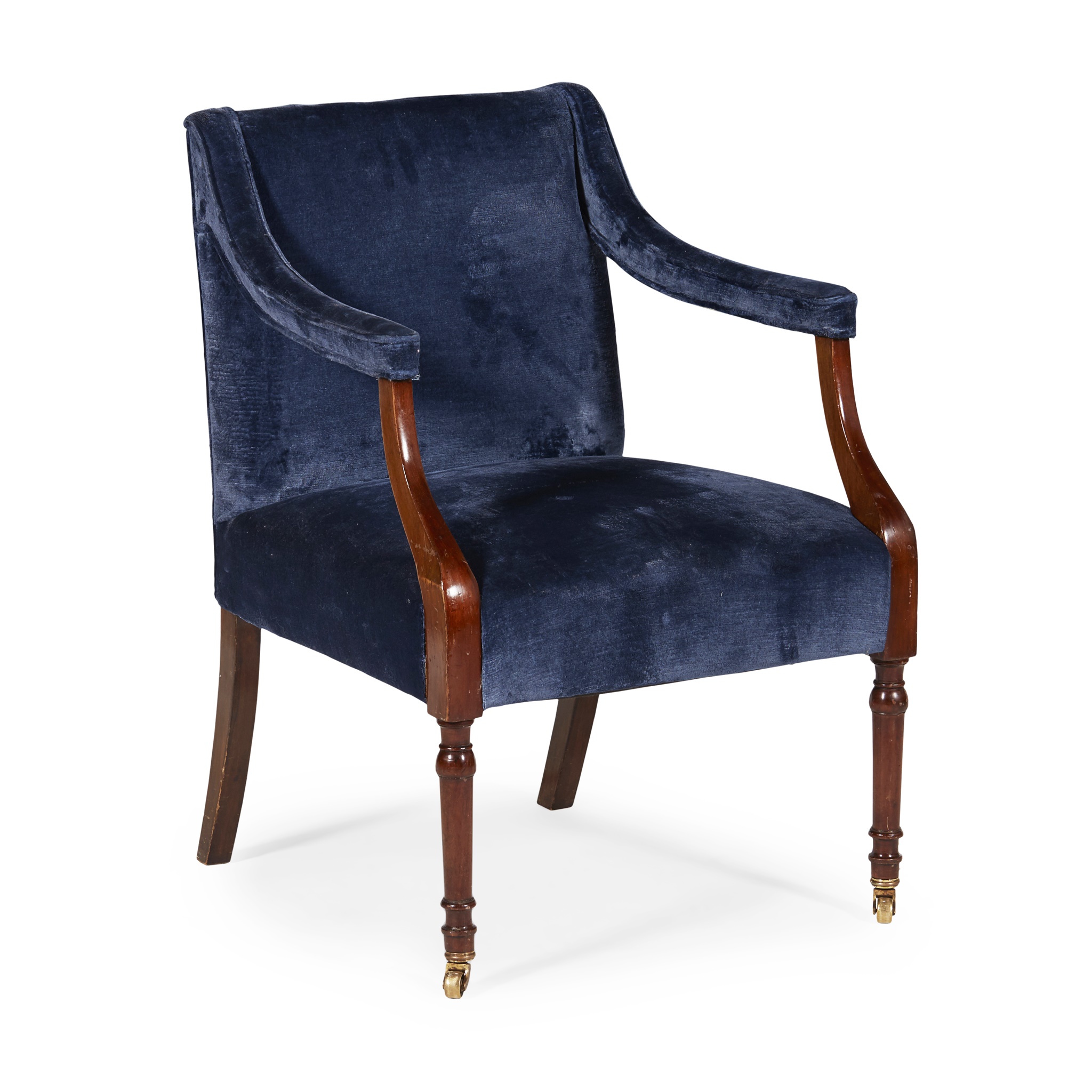 LATE GEORGIAN MAHOGANY ARMCHAIR