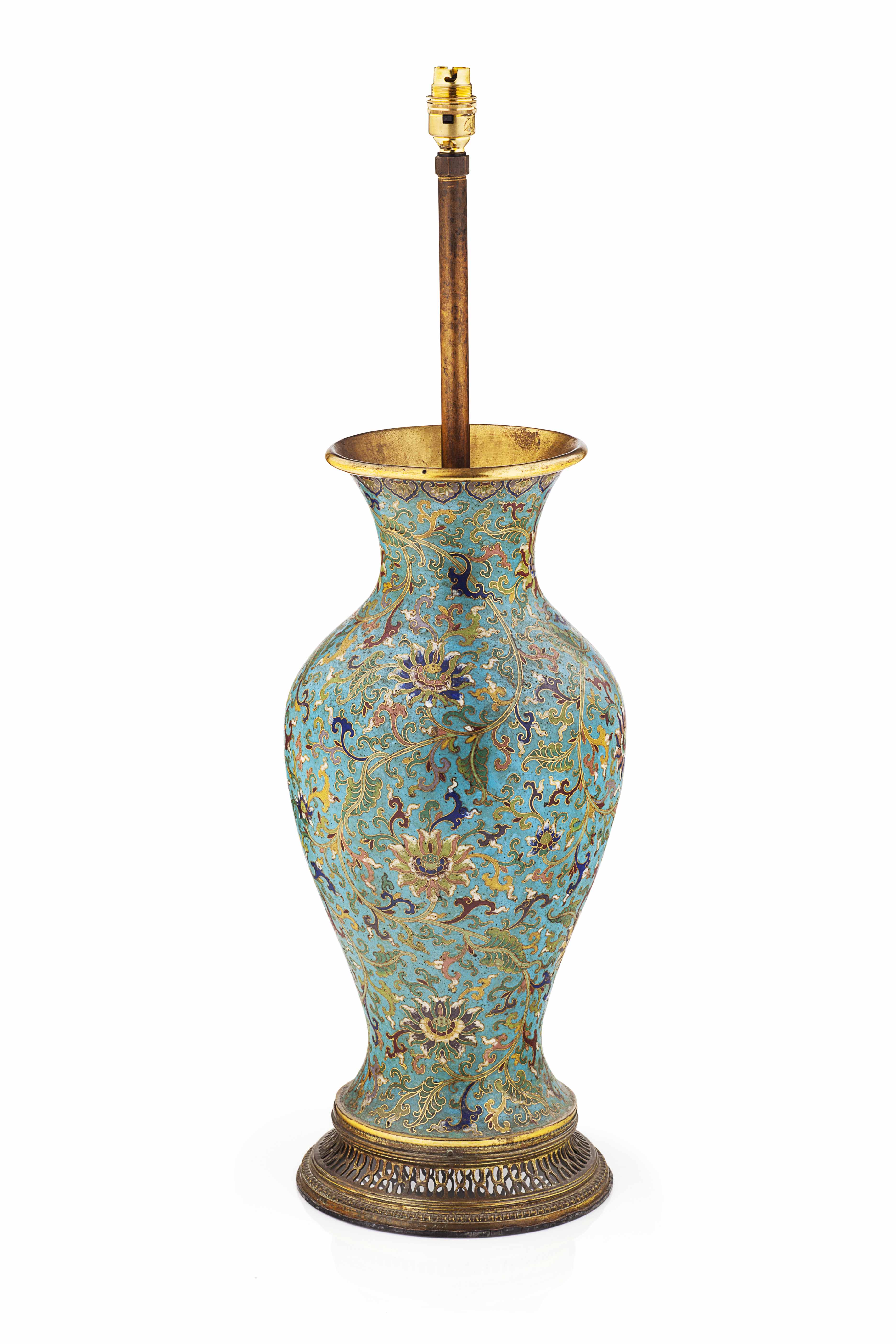 CLOISONNÉ BALUSTER VASE