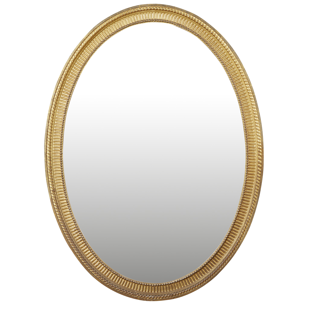 LATE GEORGE III GILTWOOD MIRROR