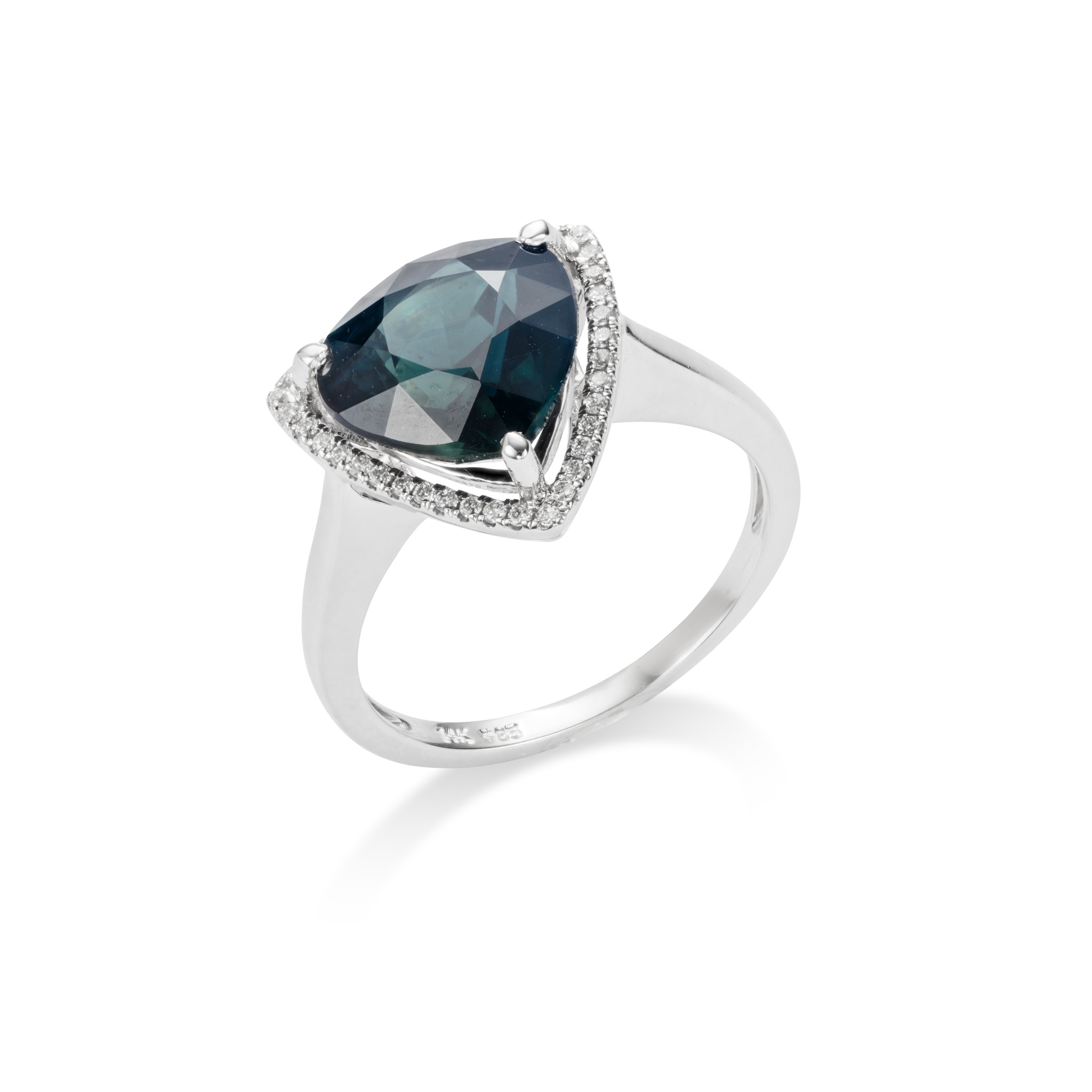 A sapphire and diamond ring