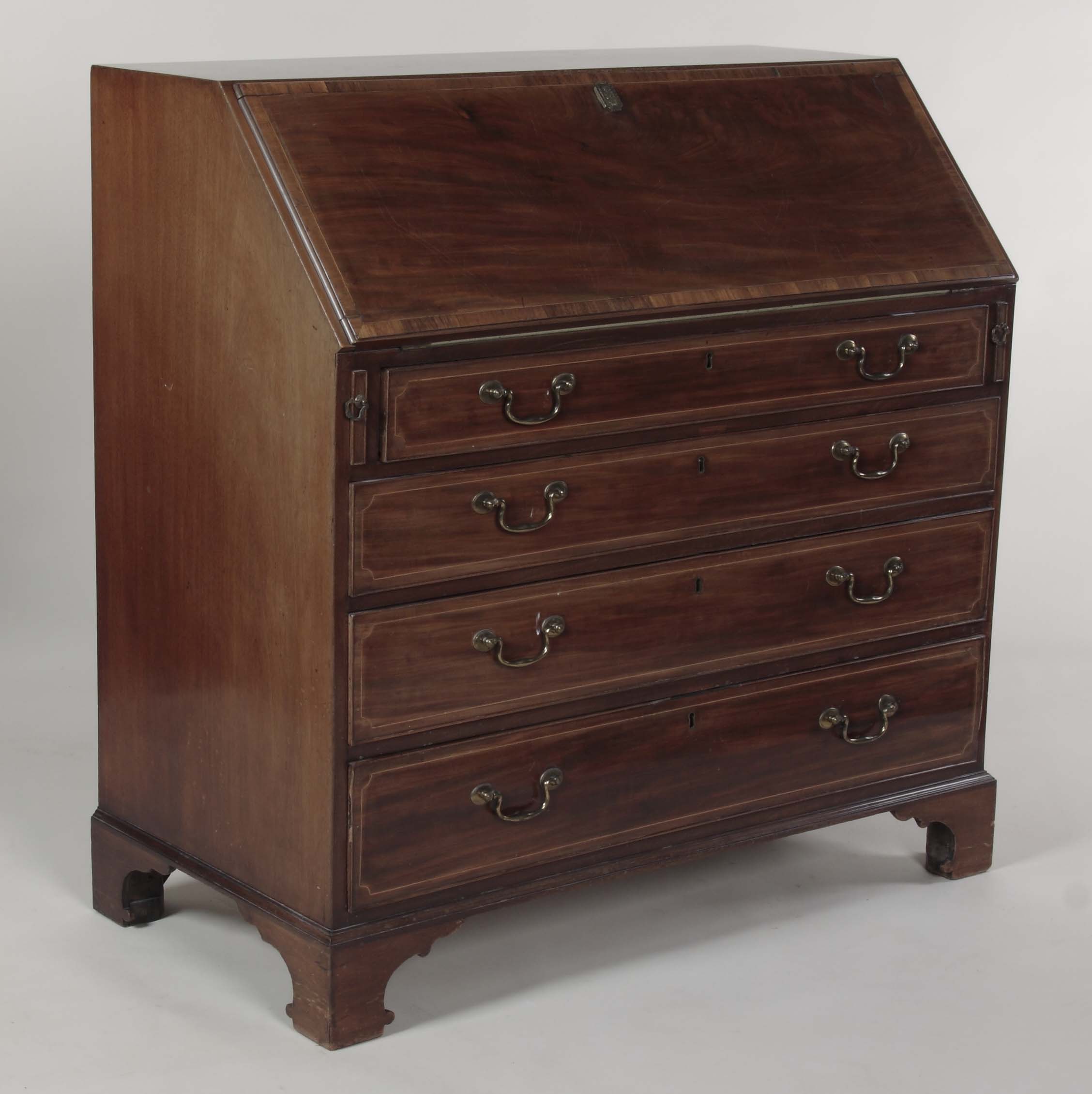 A George III mahogany bureau