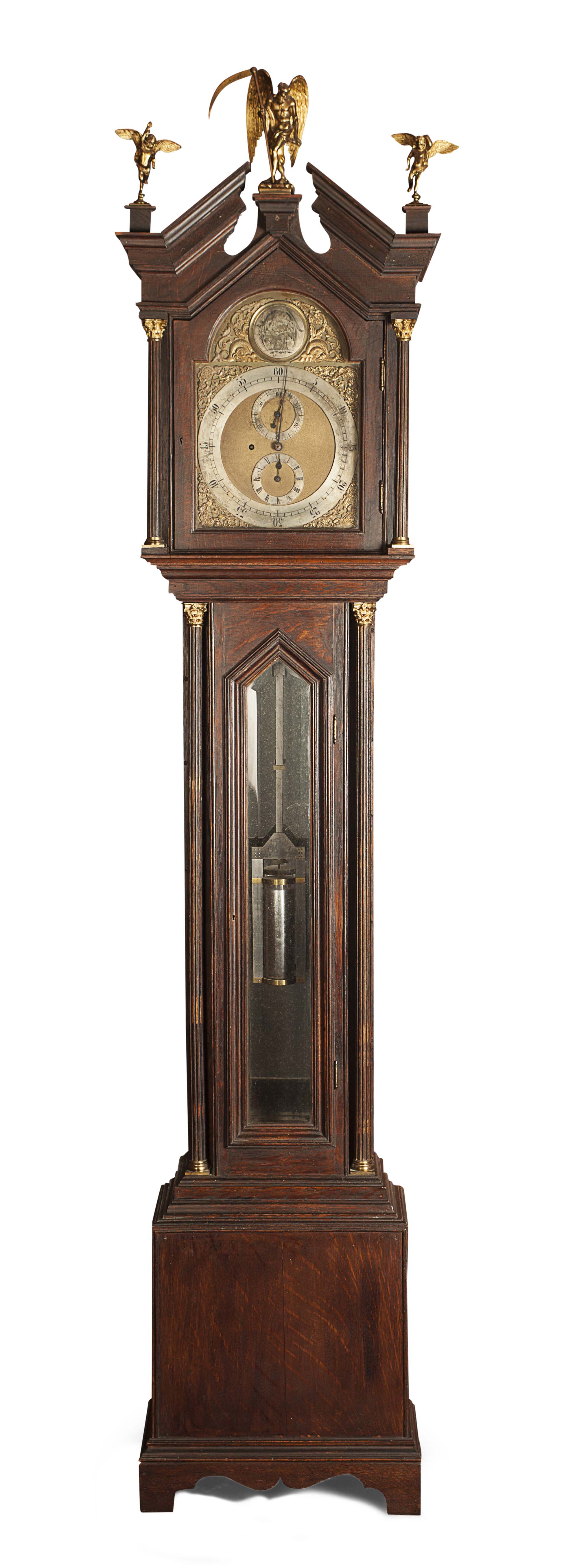 OAK CASED REGULATOR LONGCASE CLOCK