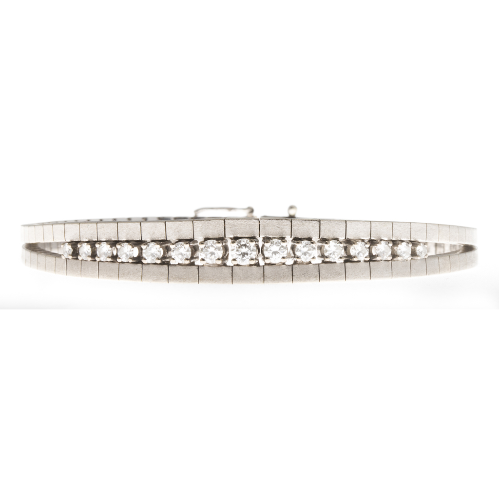 A diamond set bracelet