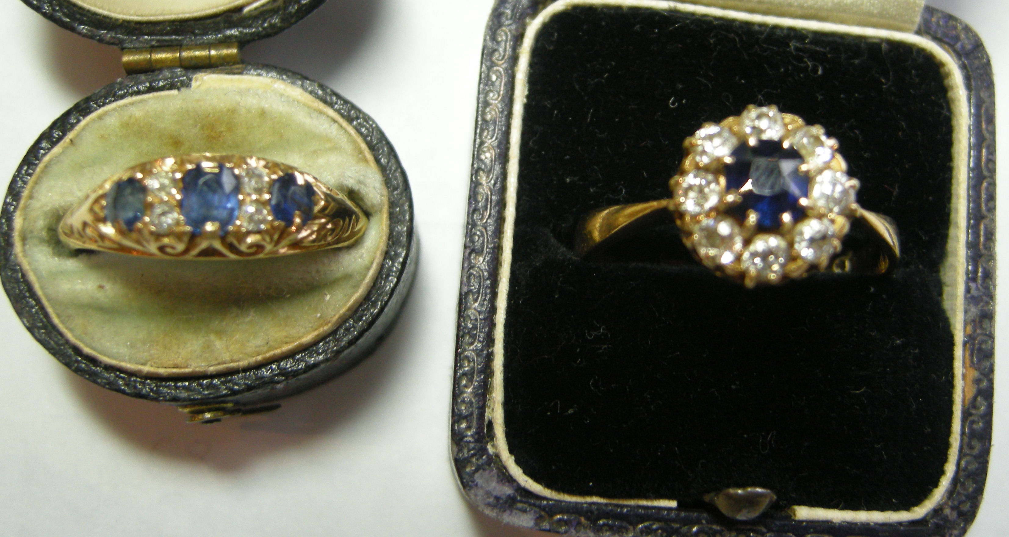 A sapphire and diamond ring