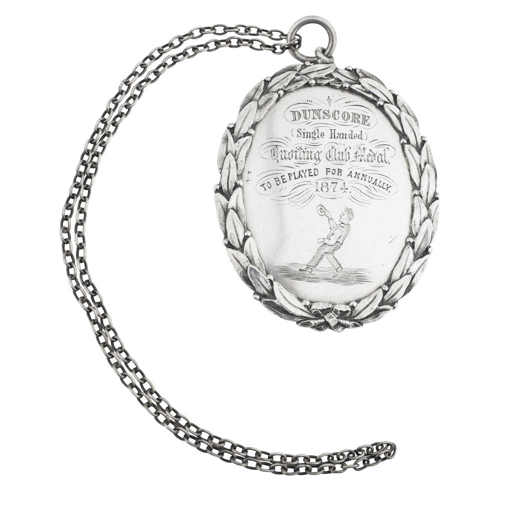 A VICTORIAN QUOITING MEDAL