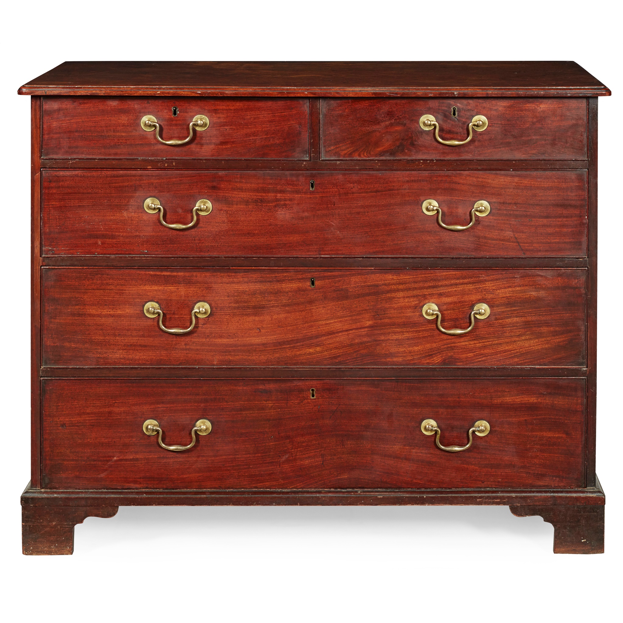 EARLY GEORGE III MAHOGANY CHEST OF DRAWERS