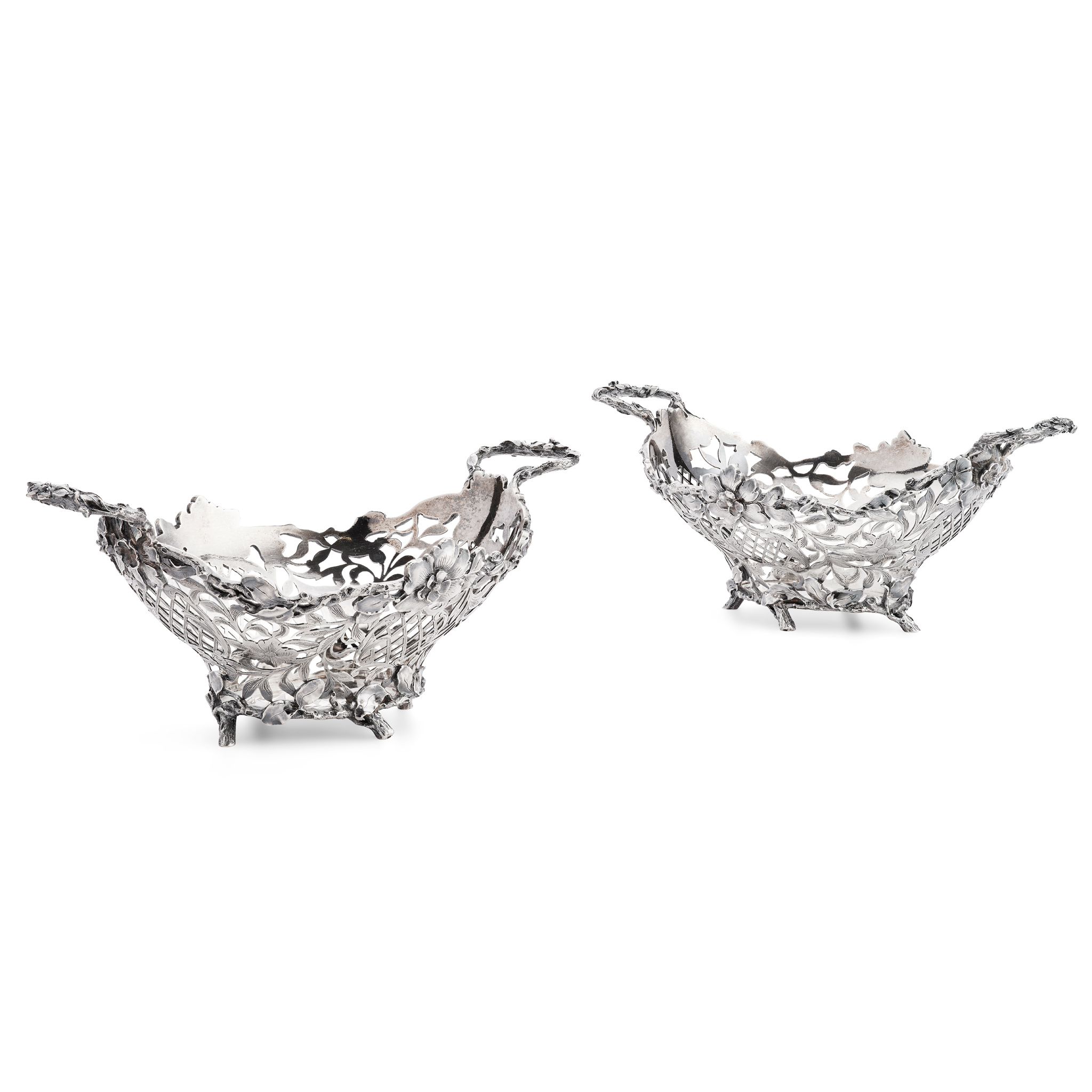 A PAIR OF LATE 19TH CENTURY DUTCH BASKETS