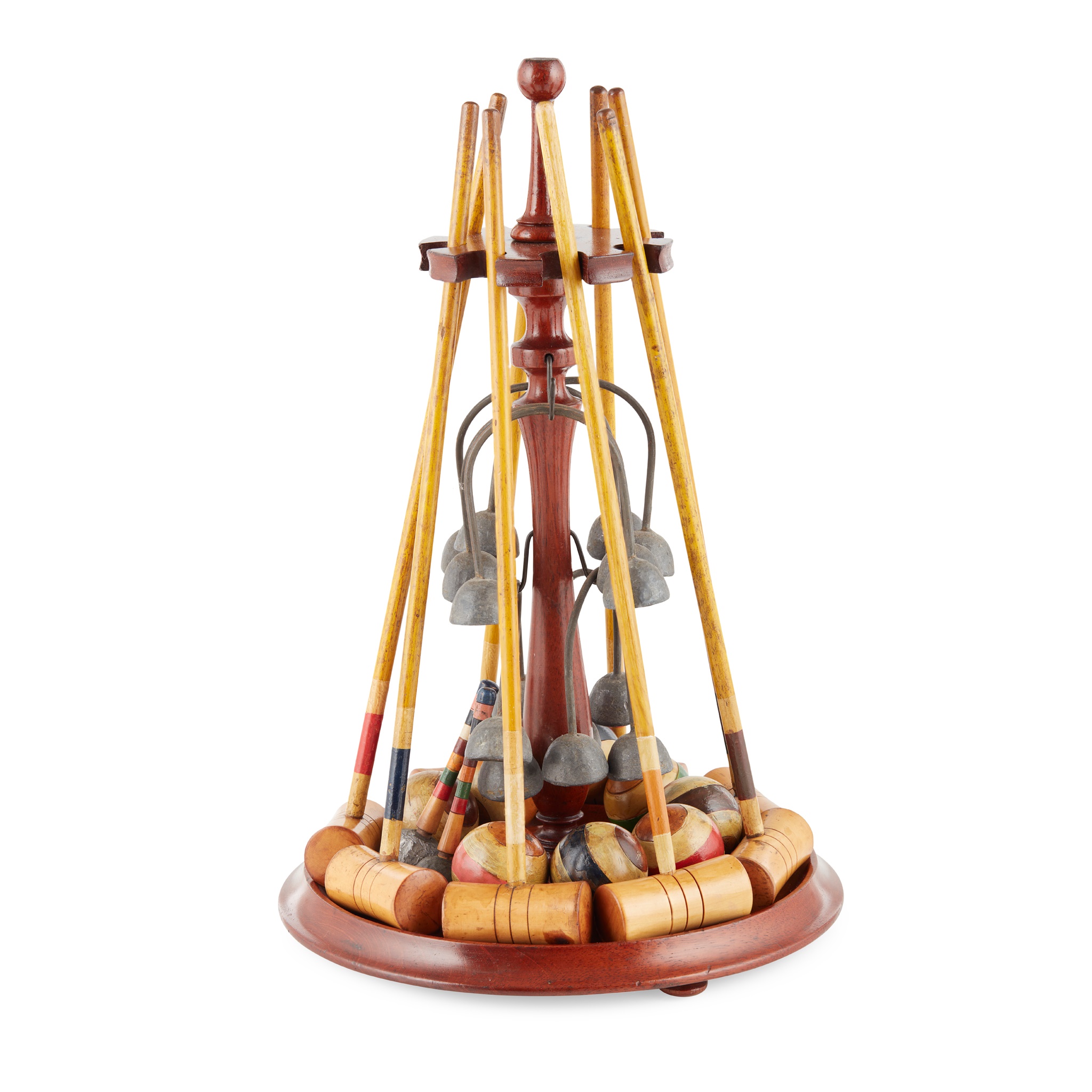 EDWARDIAN TABLE TOP CROQUET SET