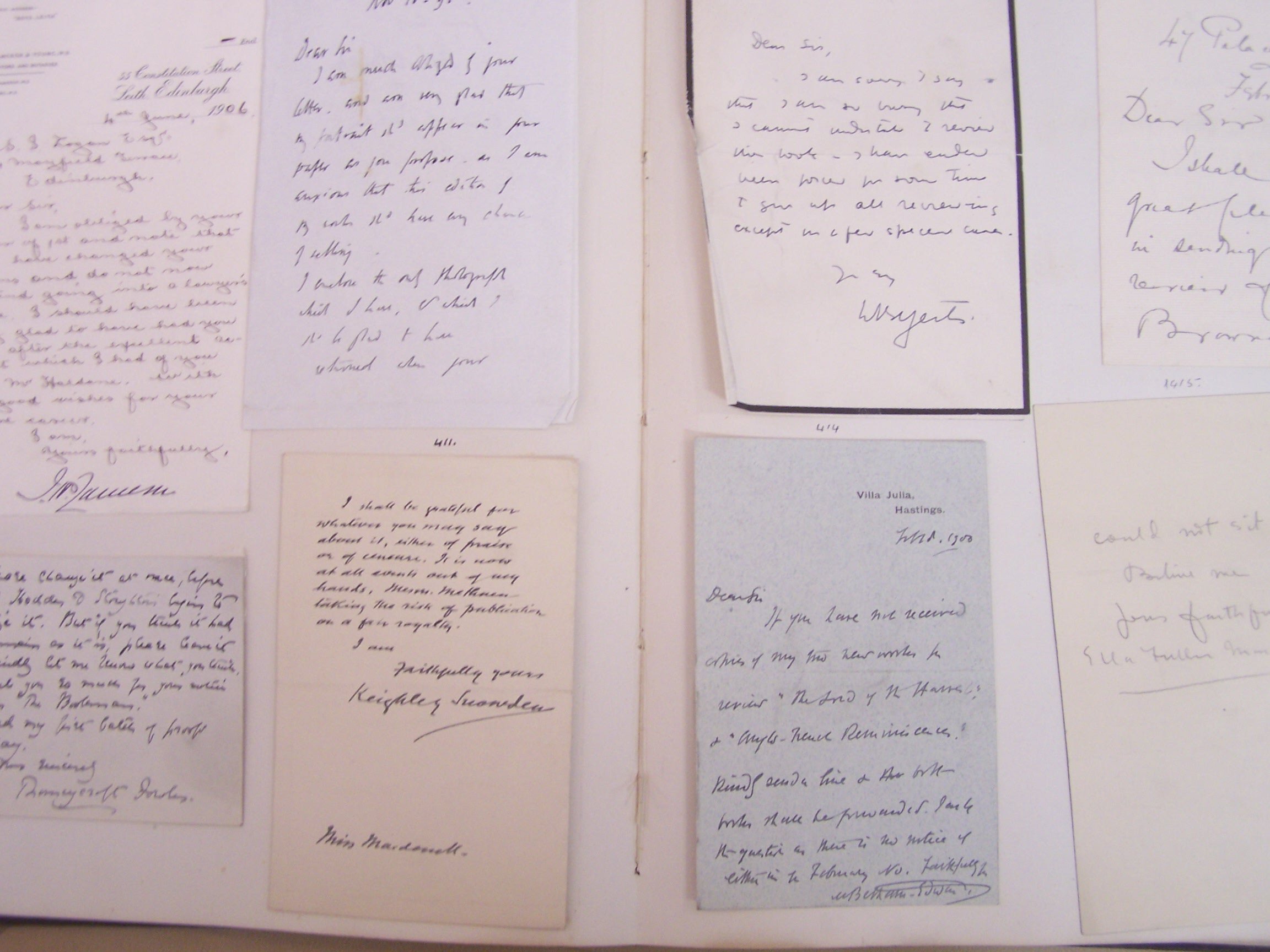 Autograph letters and clipped signatures, 3 albums--Barrie, J.M.