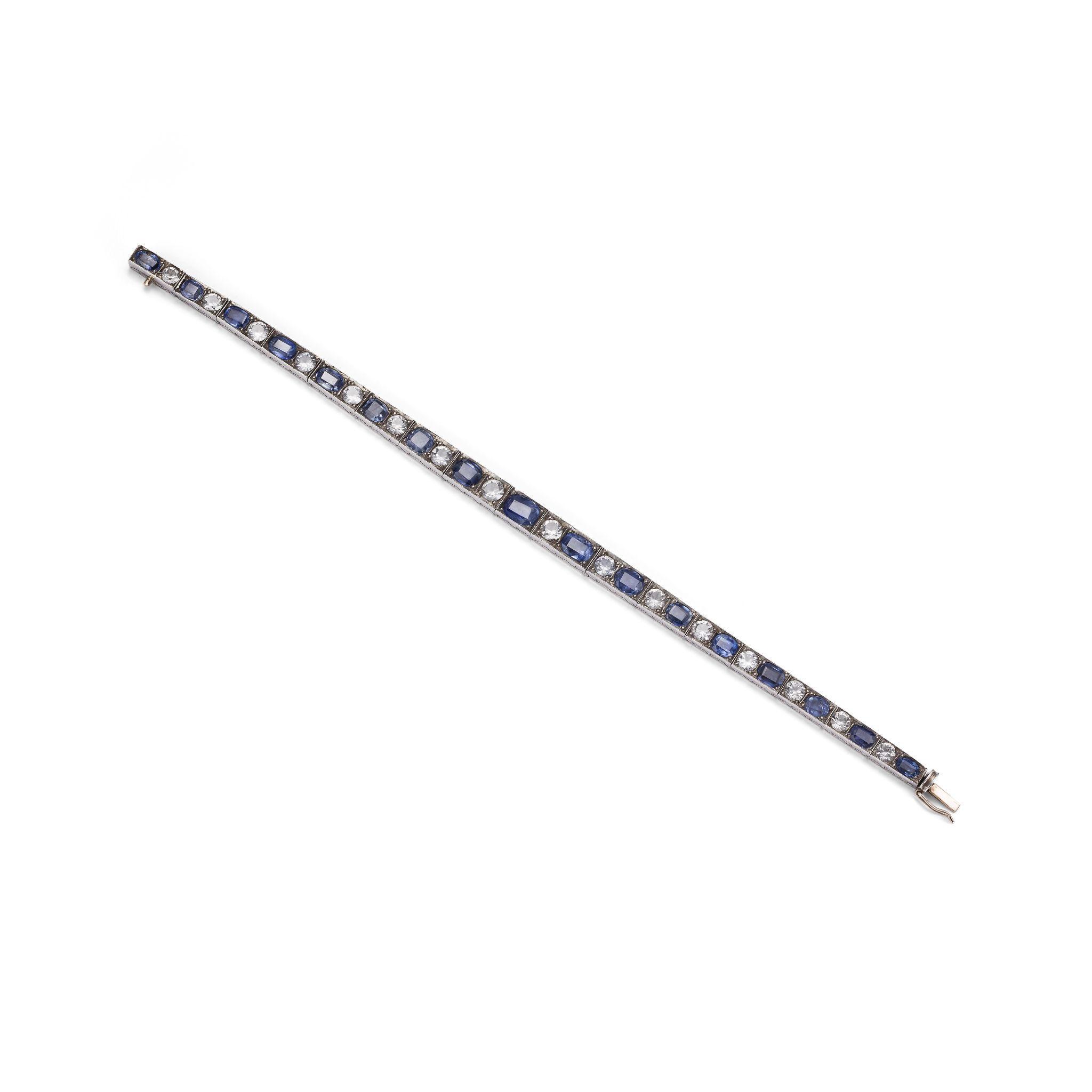 A sapphire line bracelet