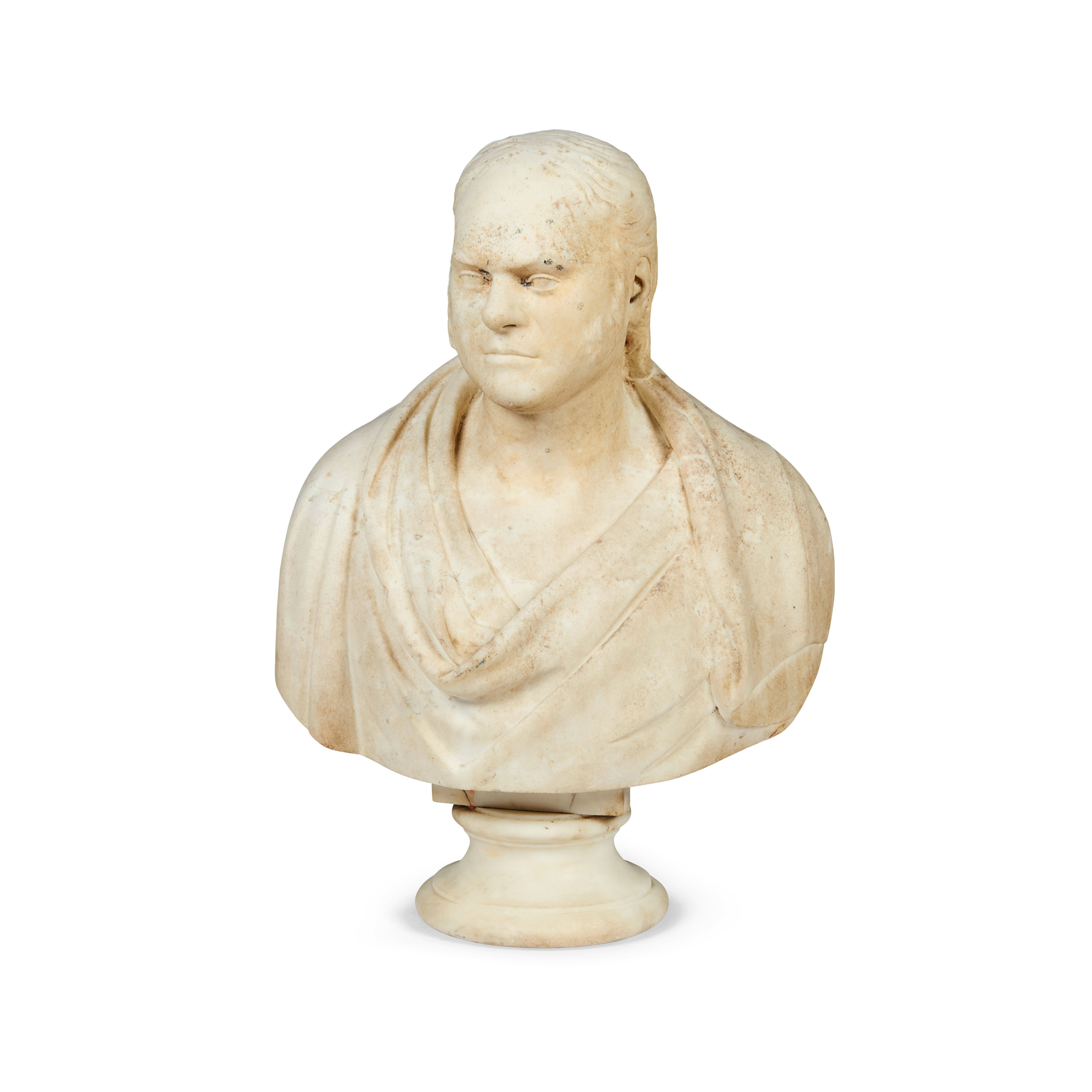 VICTORIAN MARBLE PORTRAIT BUST OF A GENTLEMAN