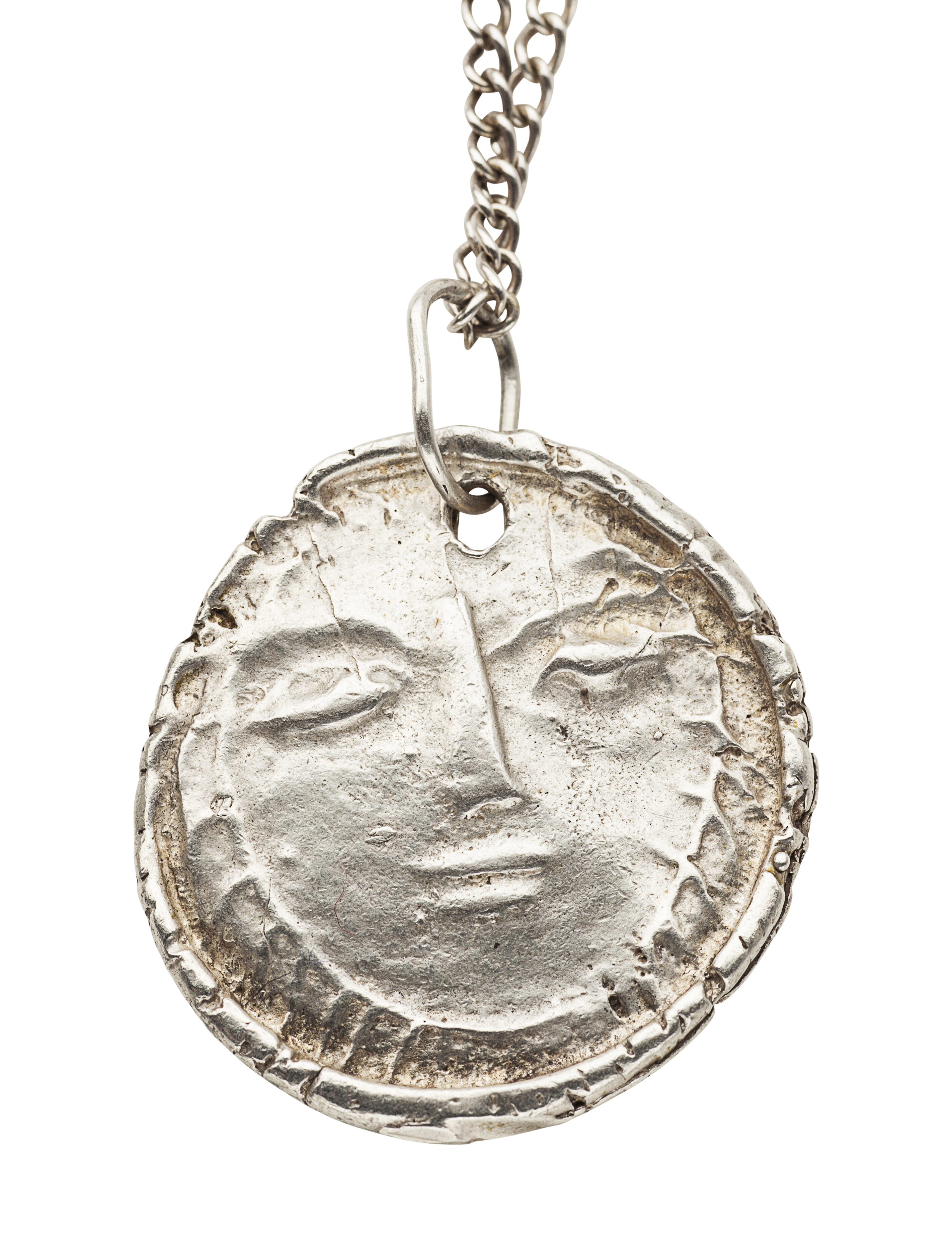 PABLO PICASSO MADOURA - A 1940s silver pendant