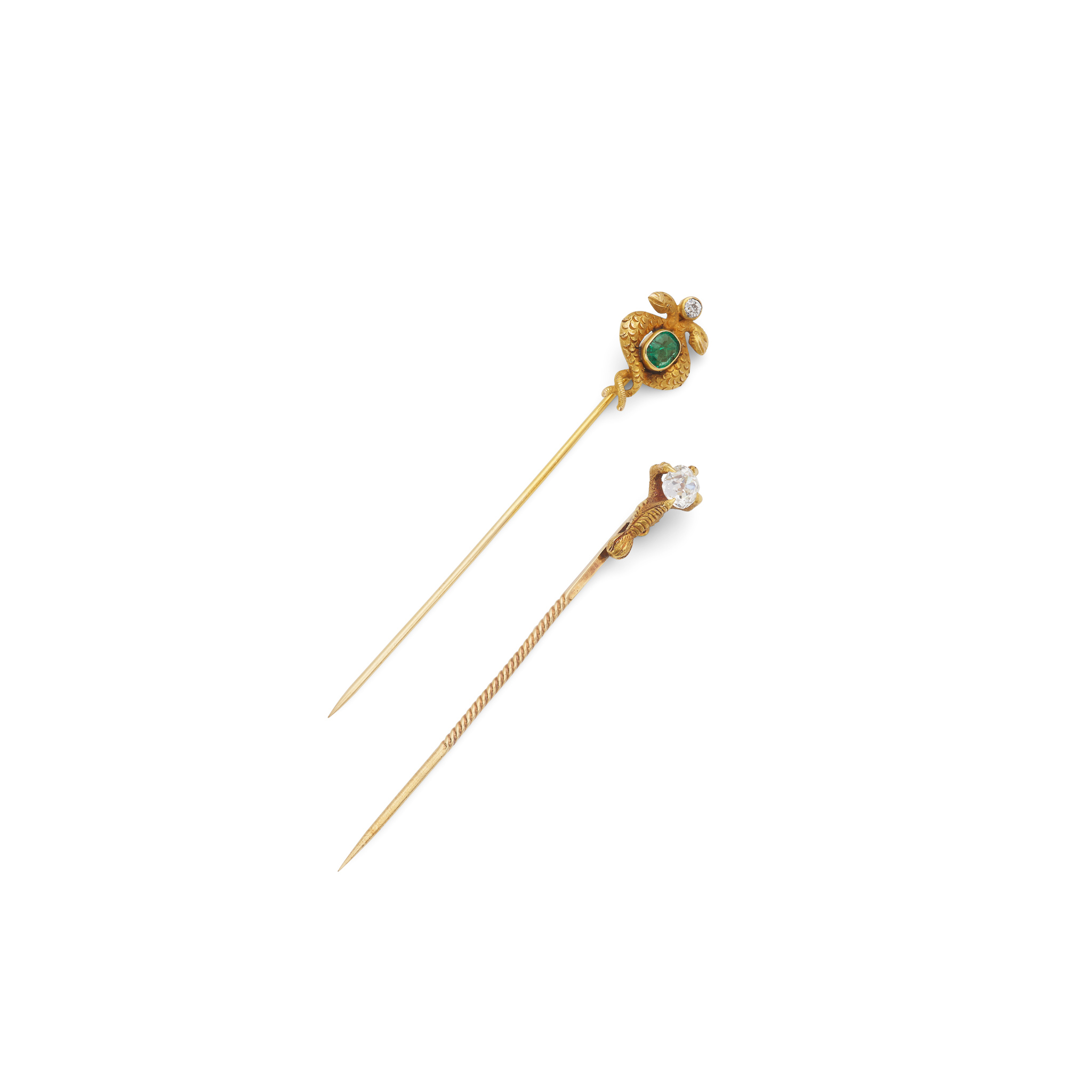 Two 19th century stick pins