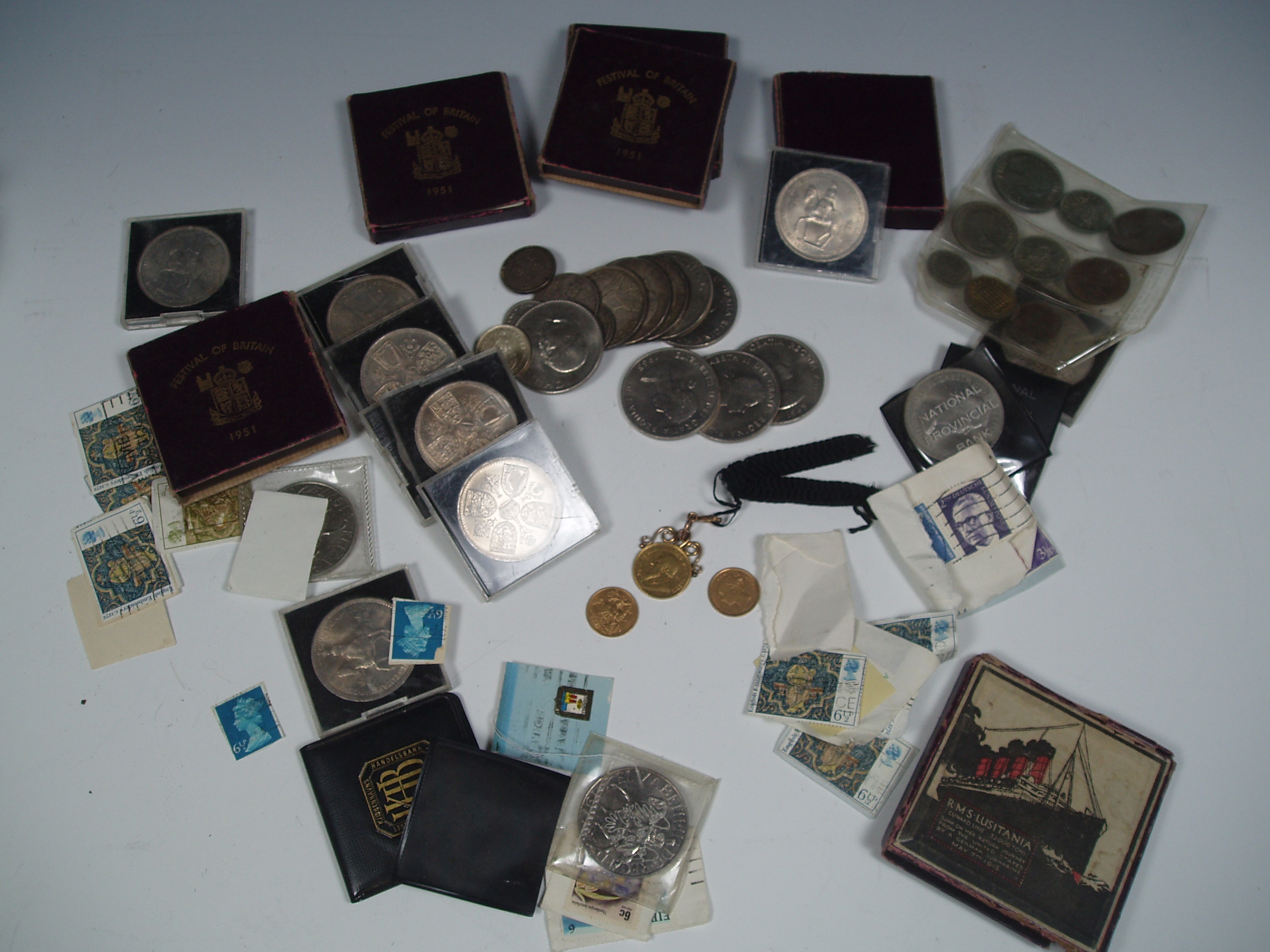 A collection of miscellaneous gold and other coins,
