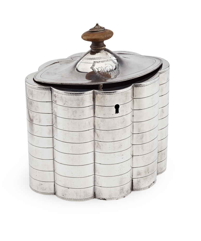 A George III tea caddy