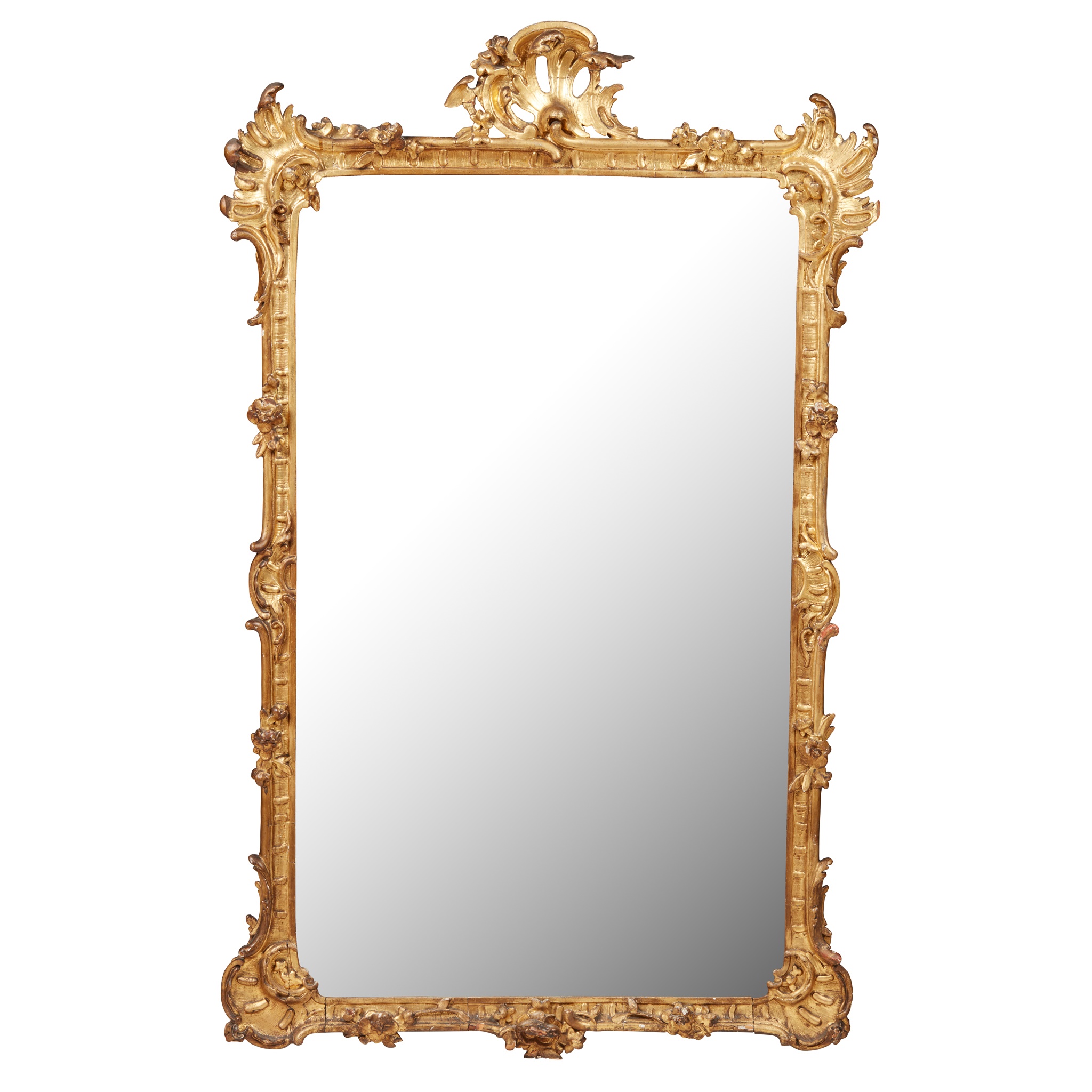 ROCOCO STYLE GILTWOOD MIRROR